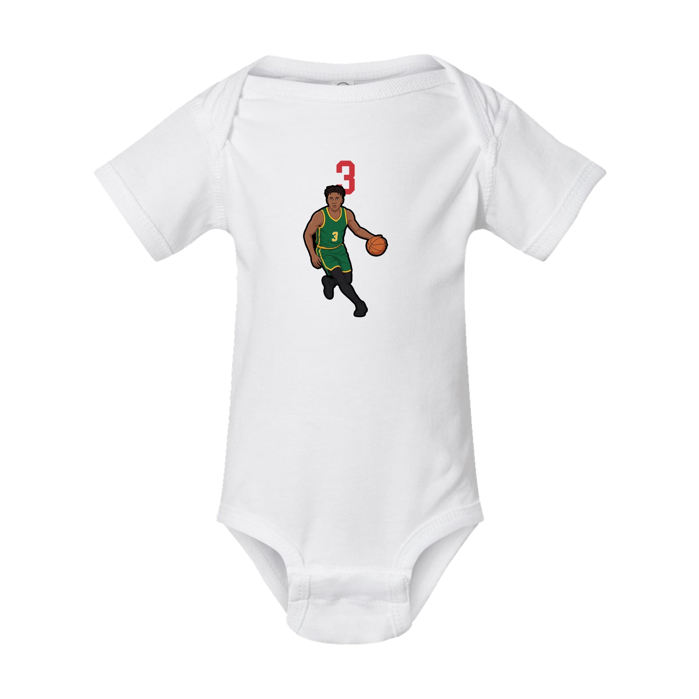 Baby Onesie — Number Top in White