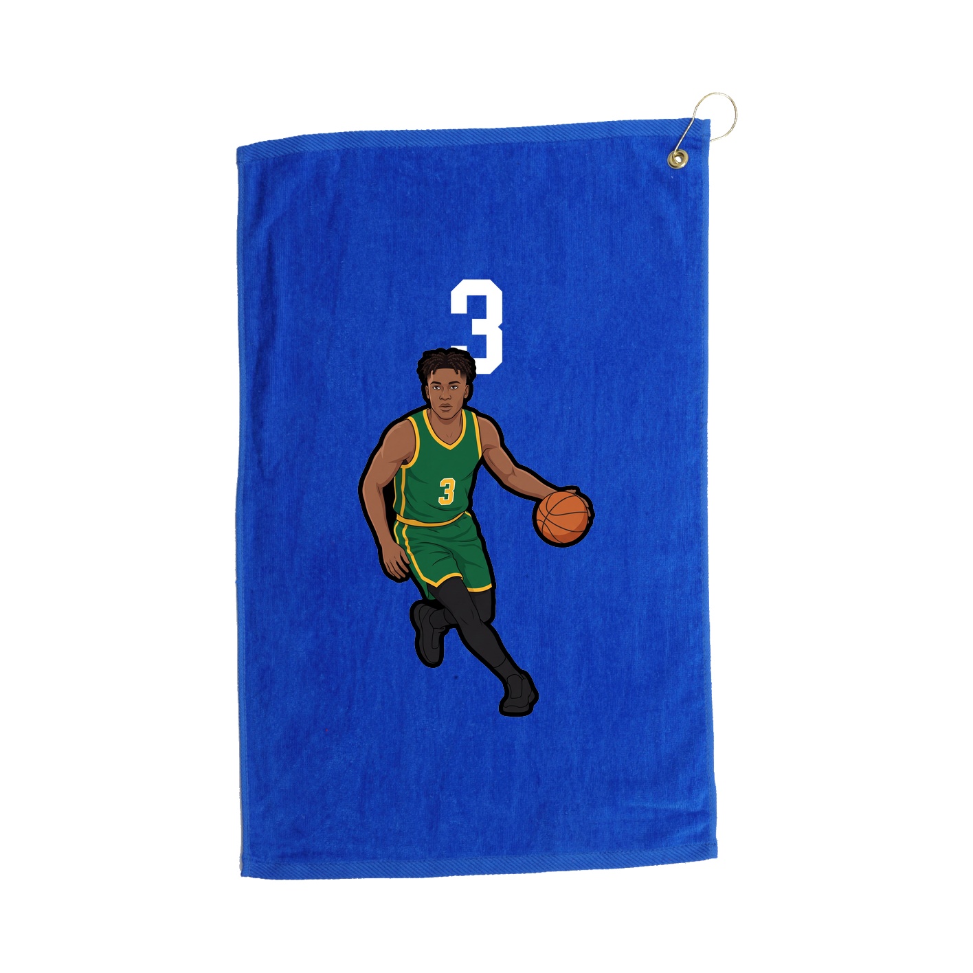 Golf Towel — Number Top in Royal
