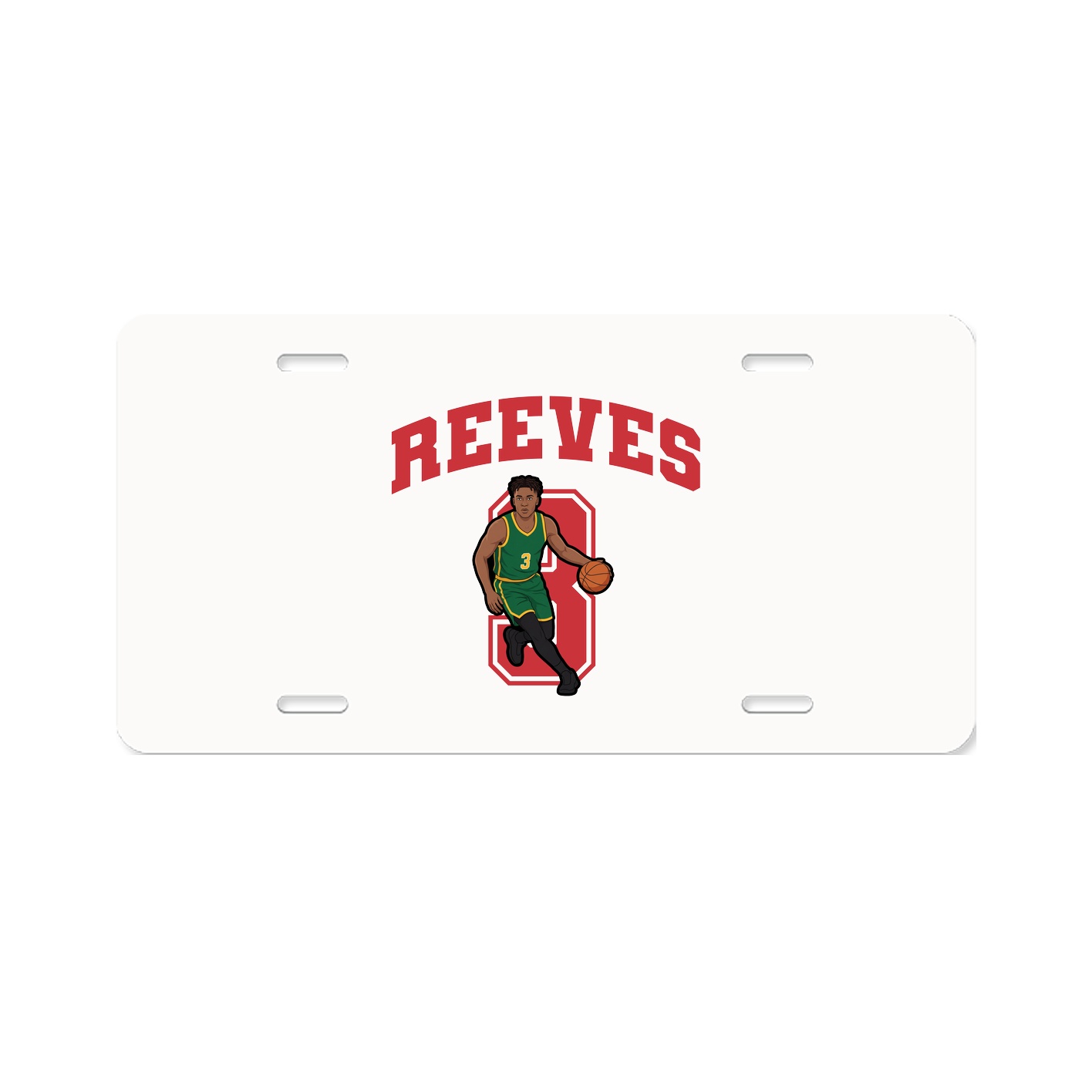License Plate — Number in Classic