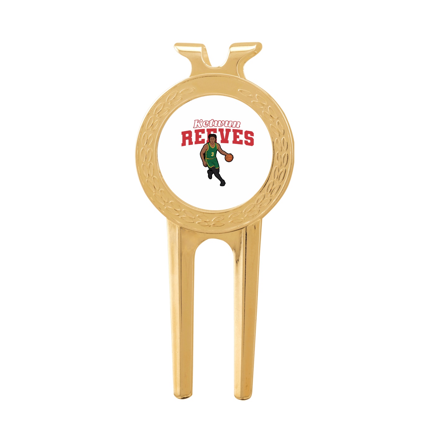 Divot Tool with Ball Marker — Name Arch in Classic