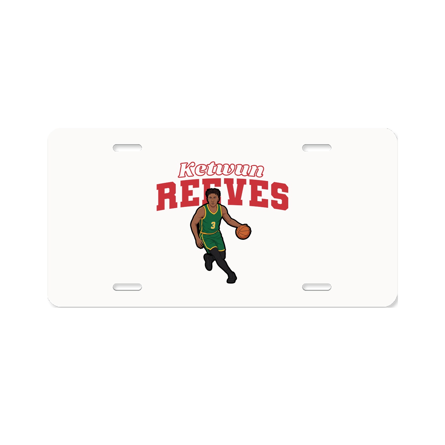 License Plate — Name Arch in Classic
