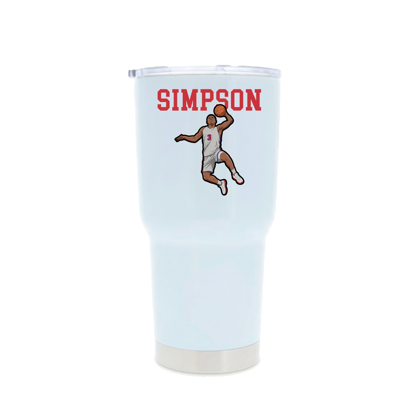 30oz Stainless Steel Tumbler — Shirsey in White