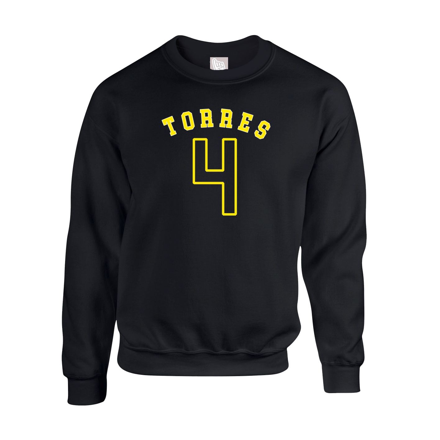 Fleece Crew — Shirsey Arch in Black