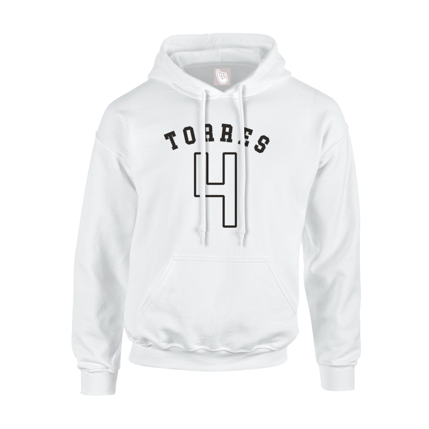 Youth Hoodie — Shirsey Arch in White