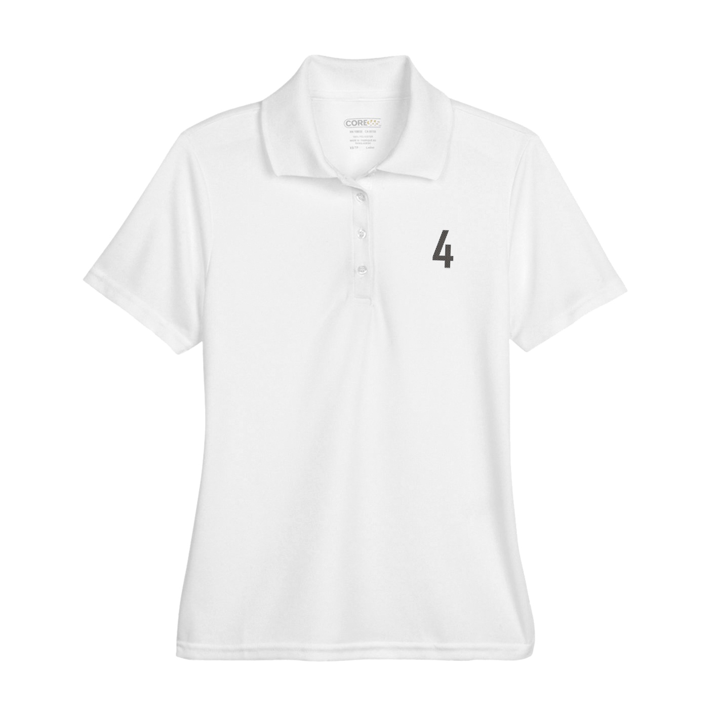 Womens Performance Polo — Front Shirsy in White