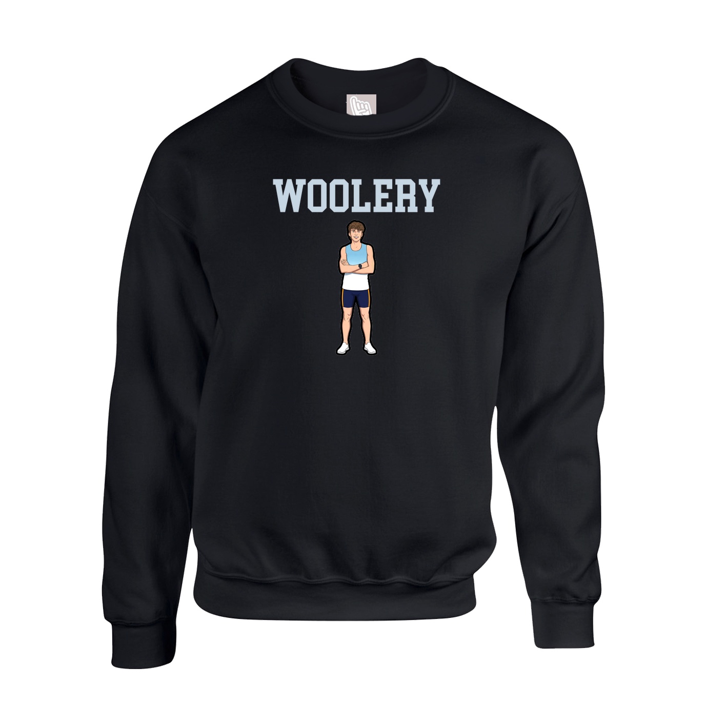 Fleece Crew — Shirsey in Black
