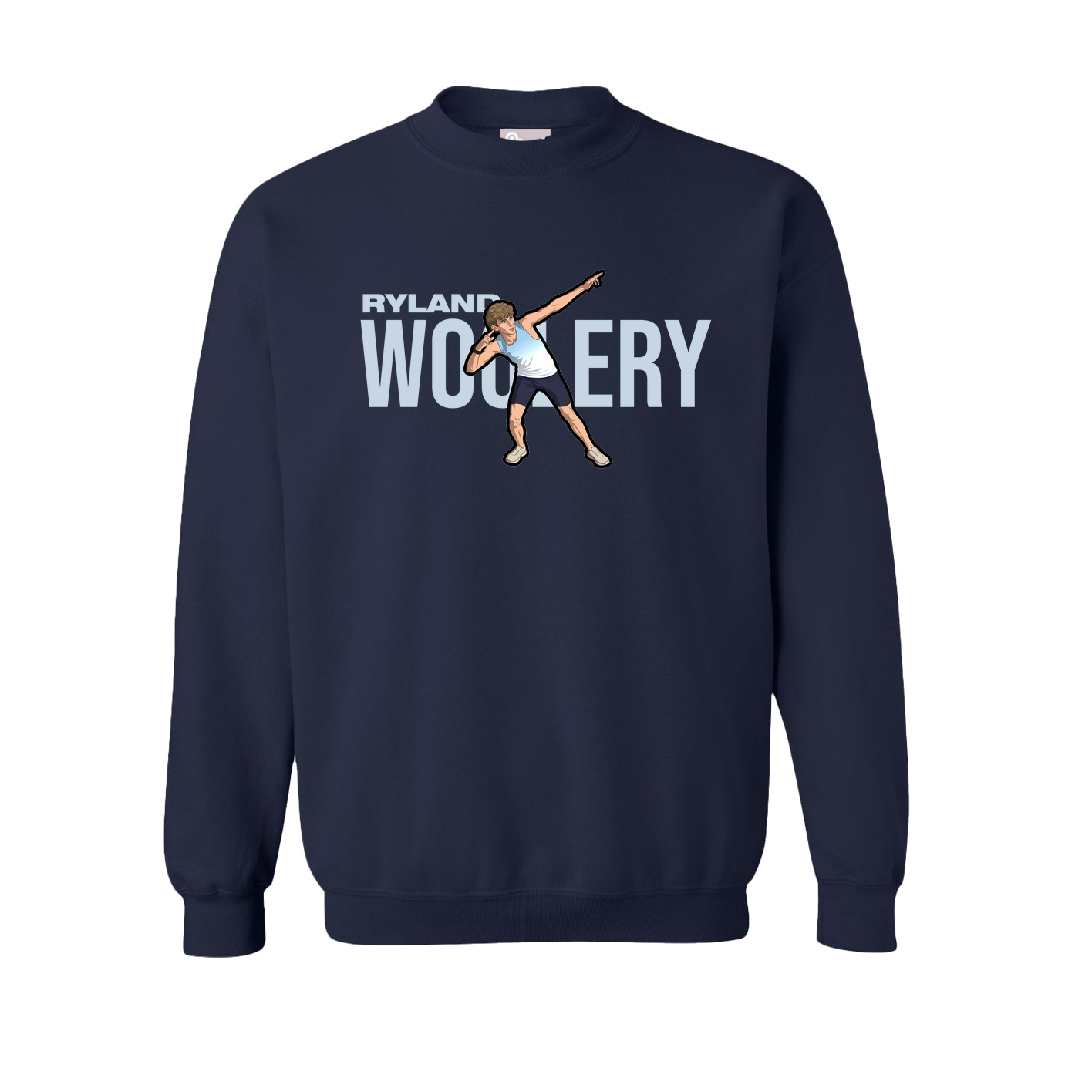 Fleece Crew — Player Name in Navy