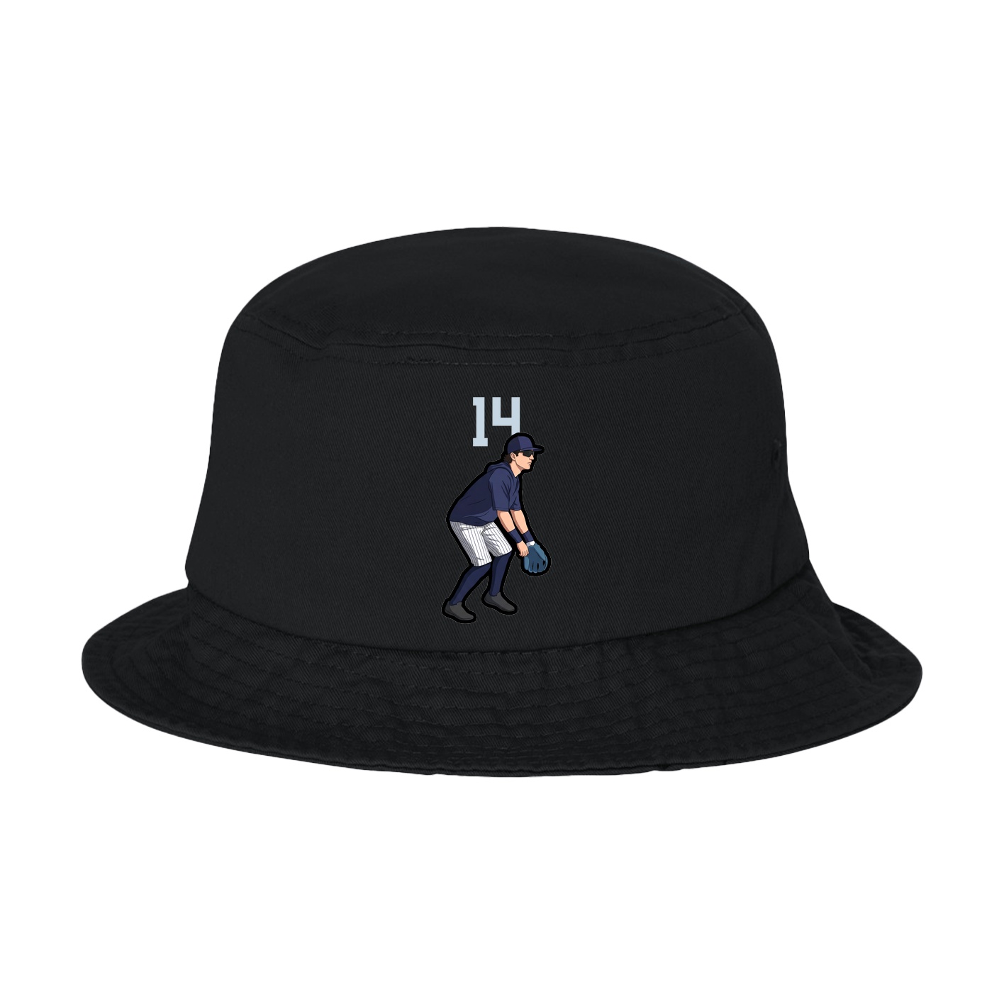 Bucket Cap — Number Top in Black