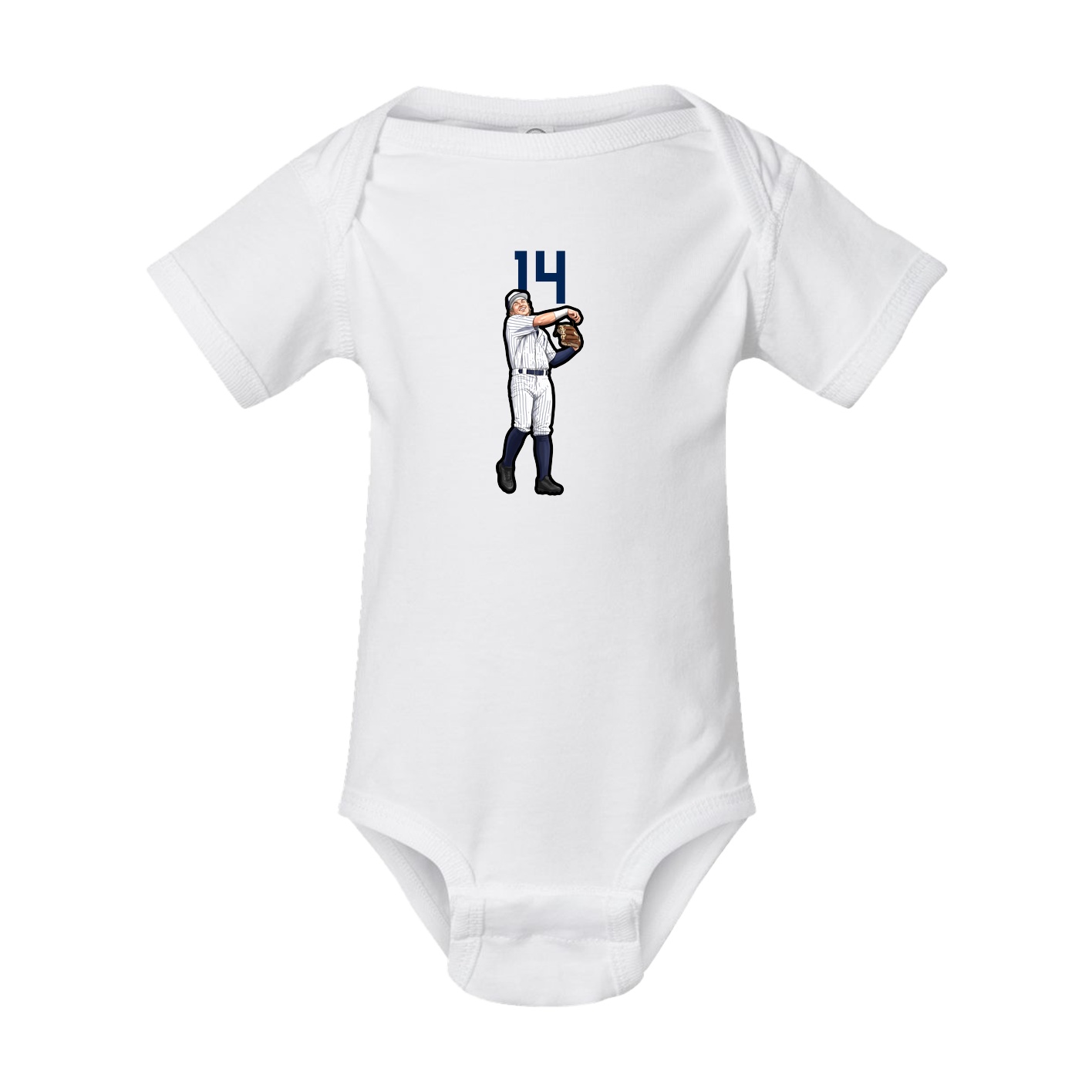 Baby Onesie — Number Top in White