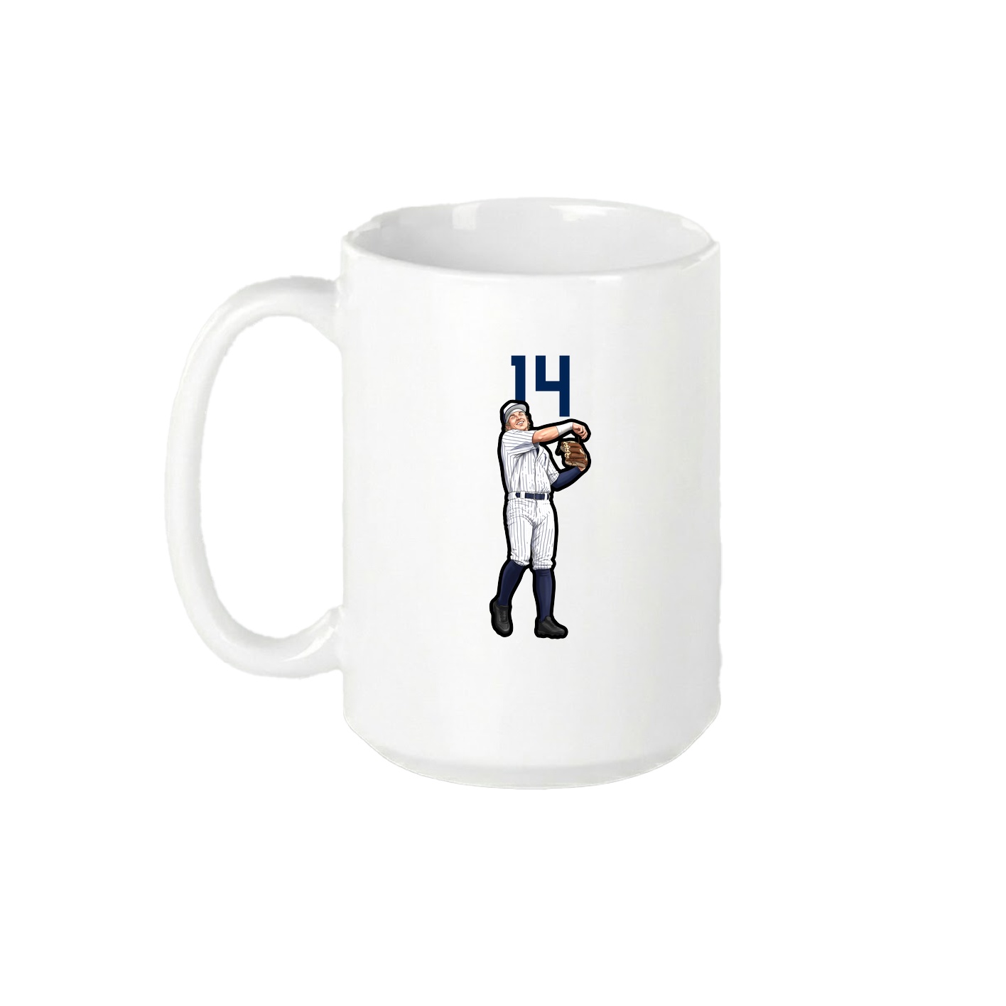 15oz Coffee Mug — Number Top in White