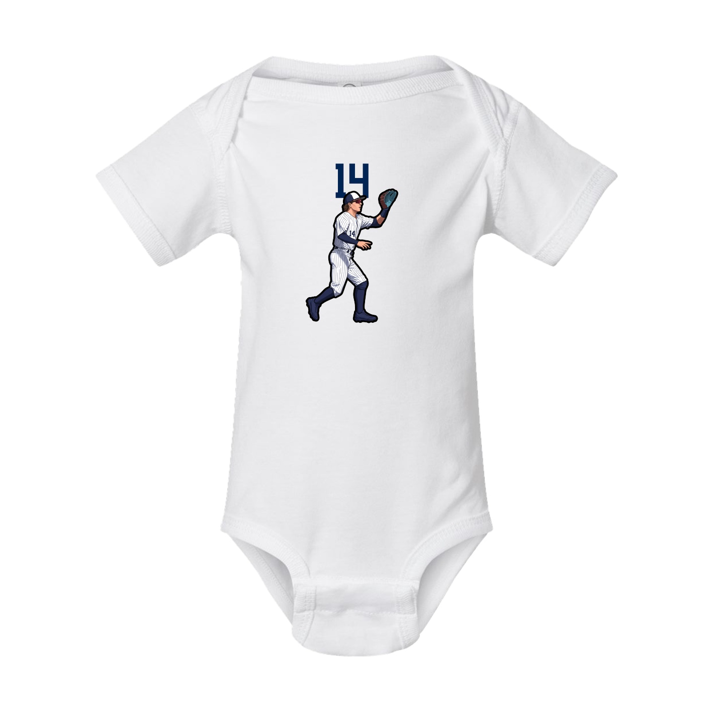 Baby Onesie — Number Top in White