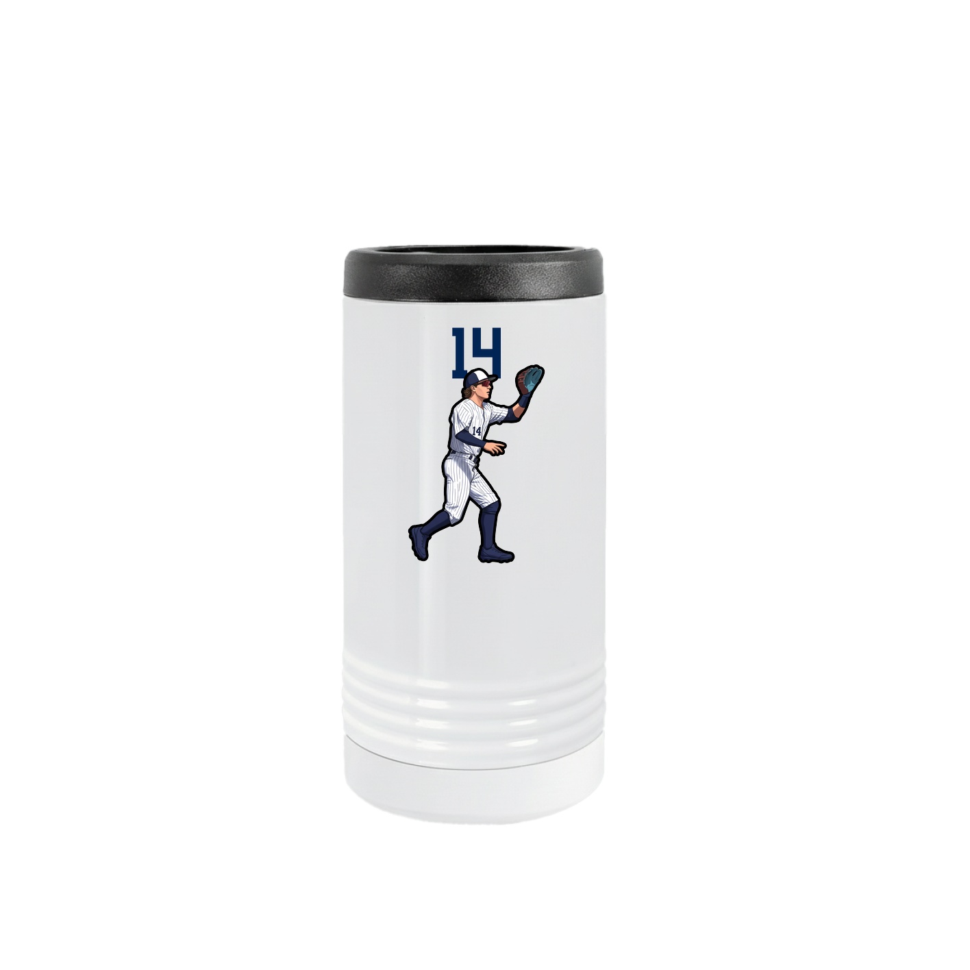 Slim Beverage Holder — Number Top in White