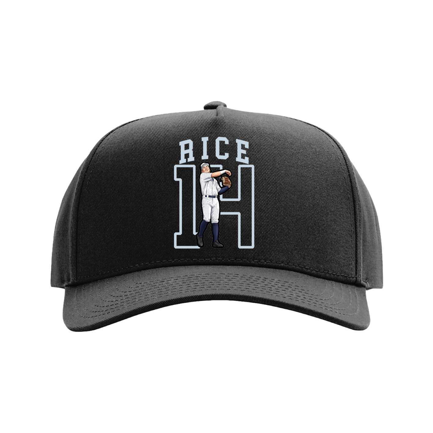 Full Fabric Five-Panel Champ Cap — Shirsey in Black