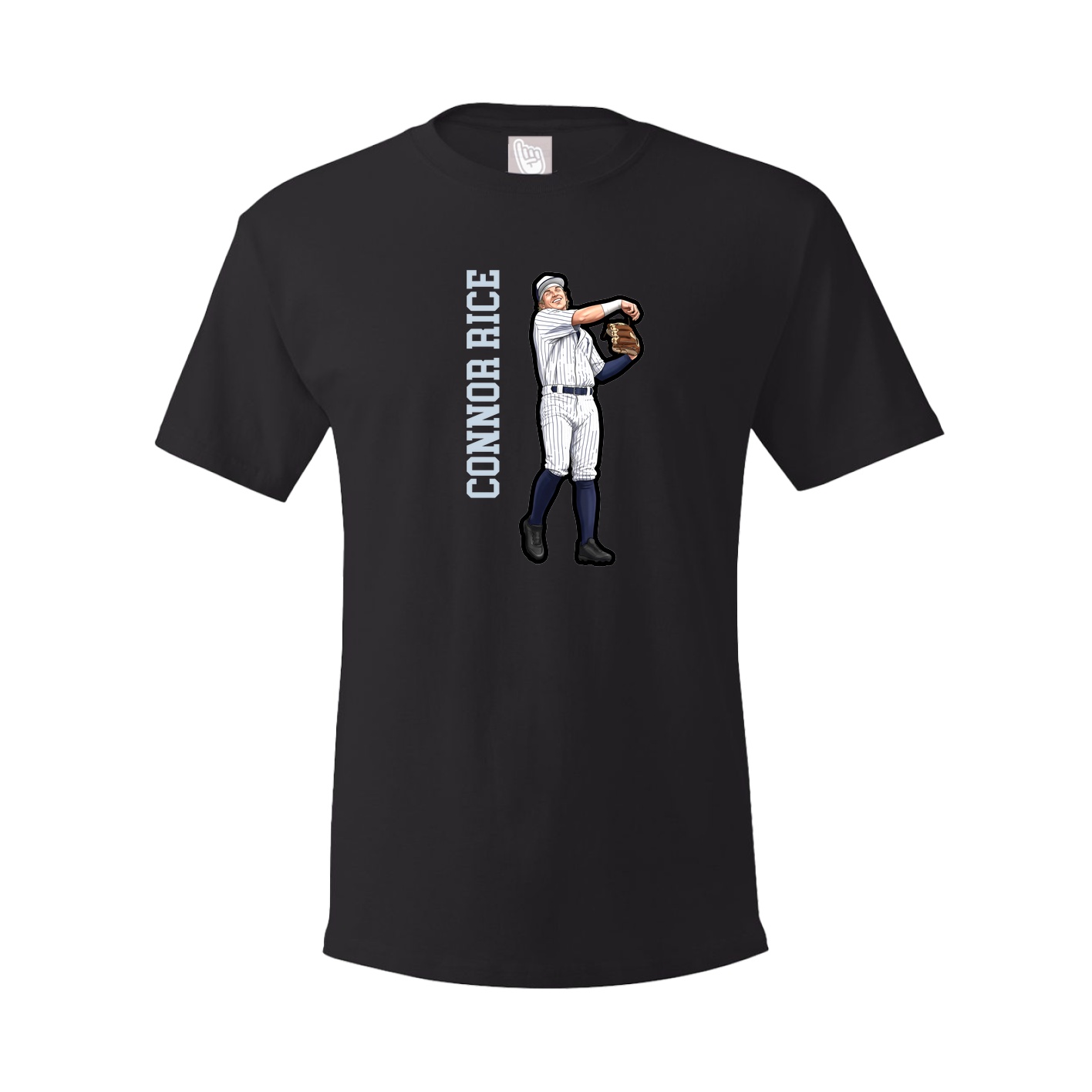 Tee — Name Vertical in Black