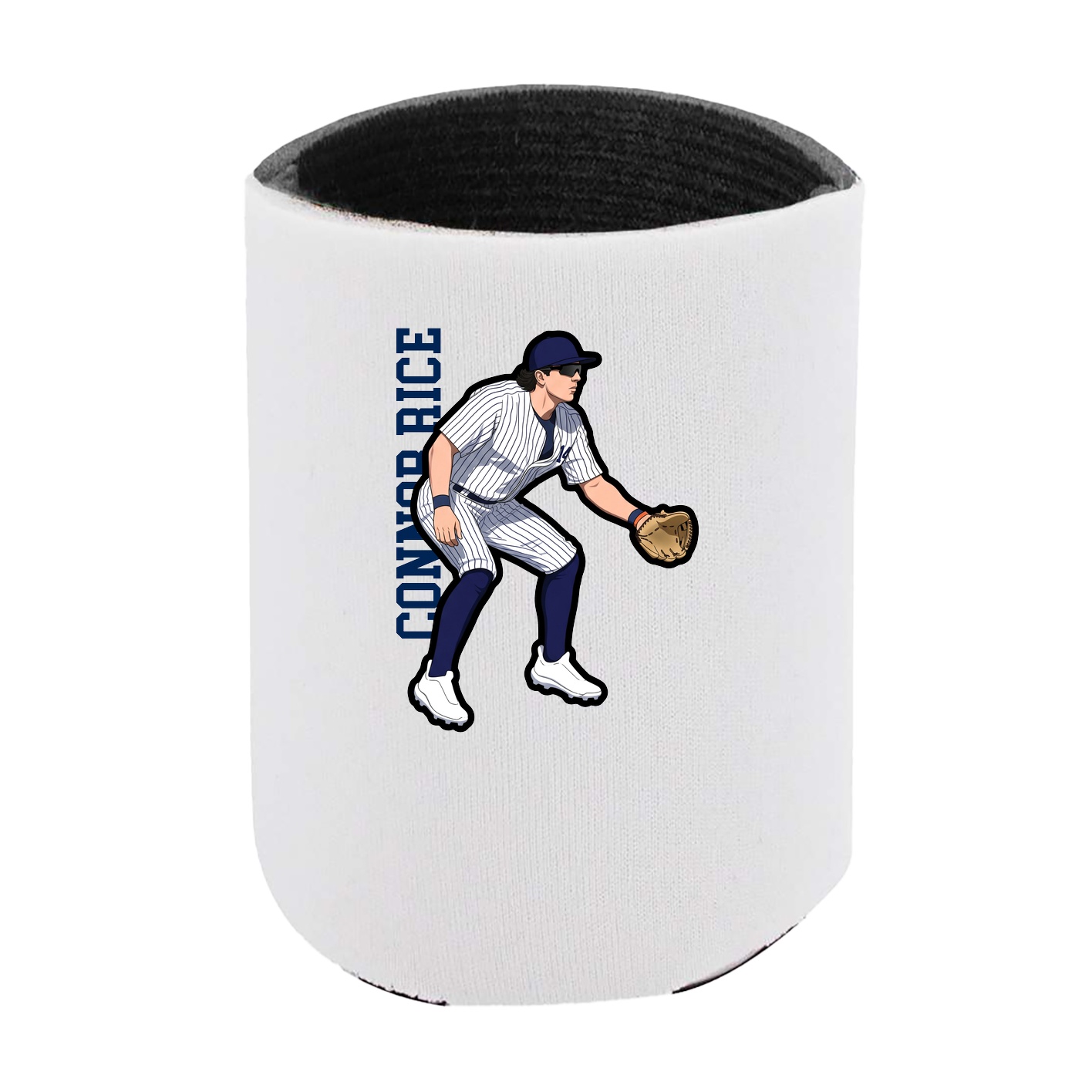 Can Holder — Name Vertical in White