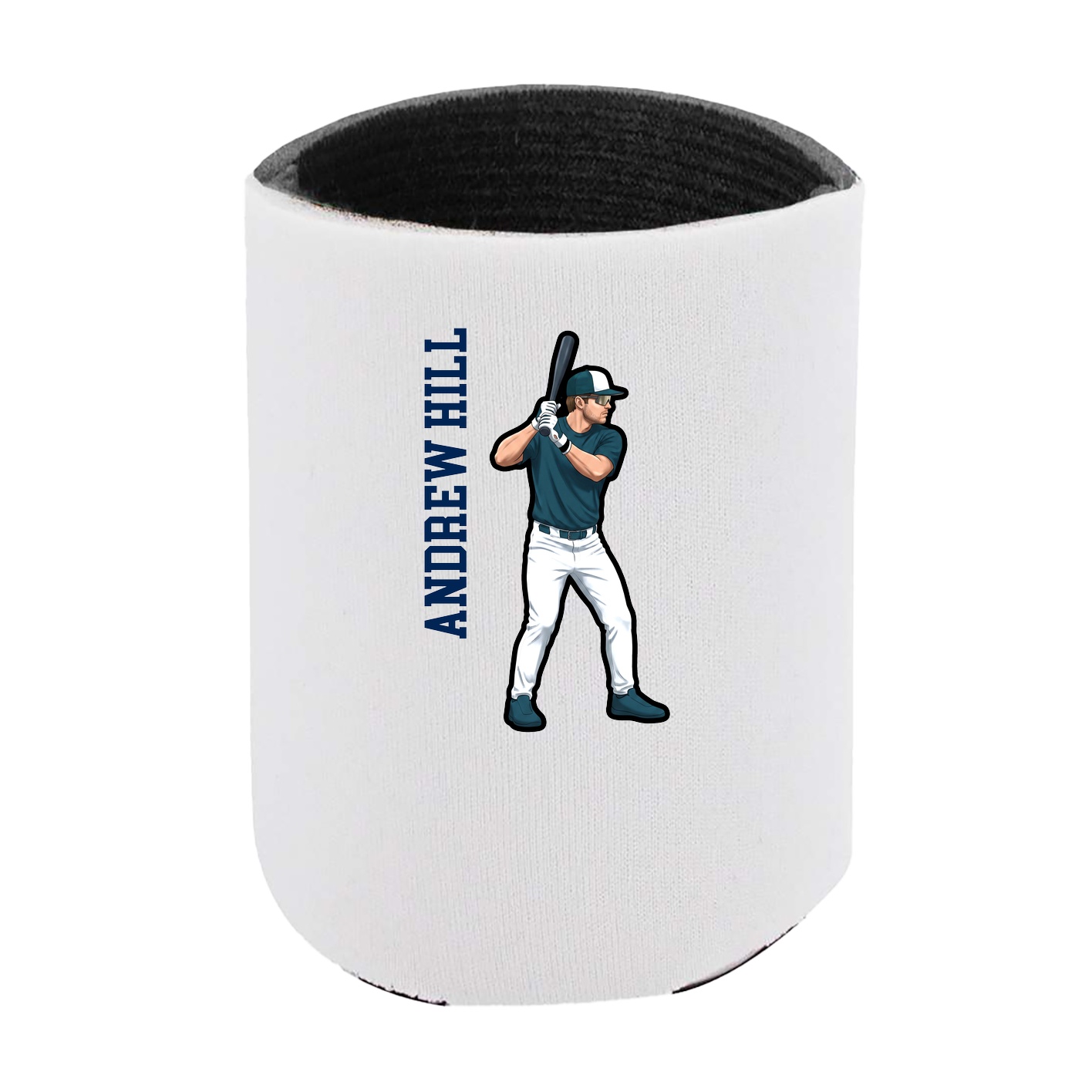 Can Holder — Name Vertical in White
