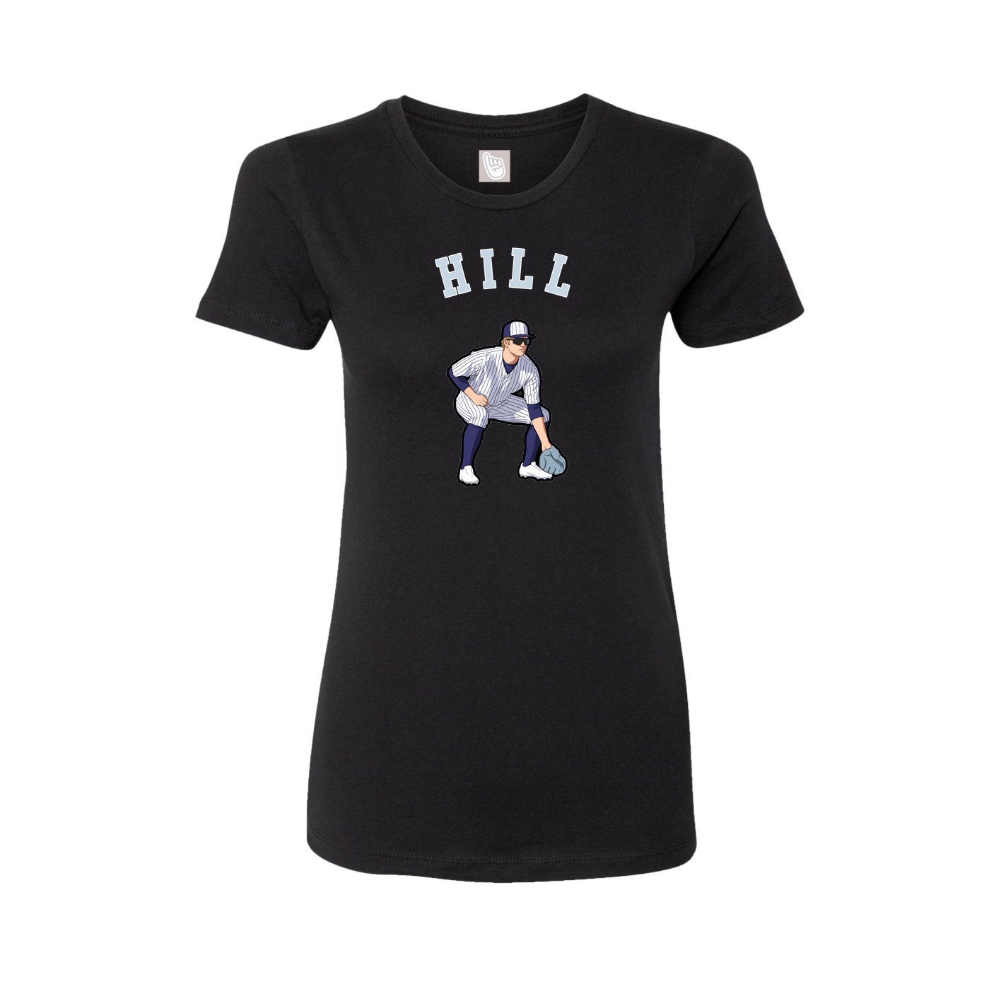 Fitted Women's Tee — Shirsey Arch in Black
