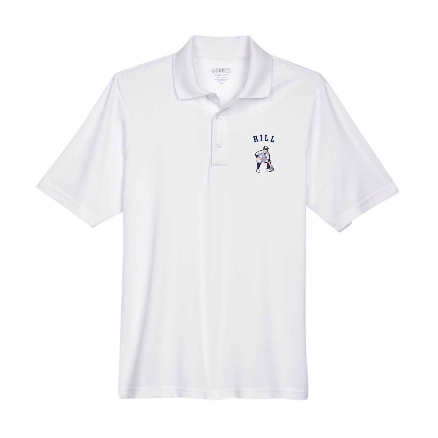 Performance Polo — Shirsey Arch in White