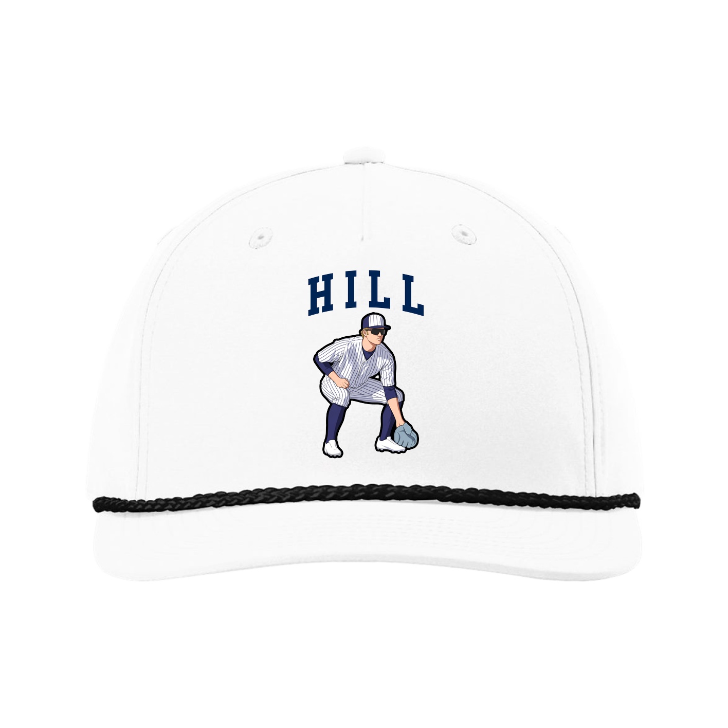 Five-Panel Classic Rope Cap — Shirsey in White