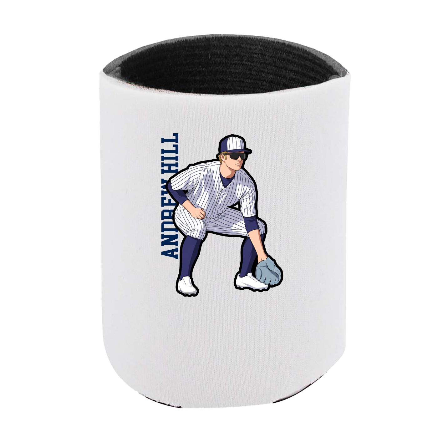 Can Holder — Name Vertical in White