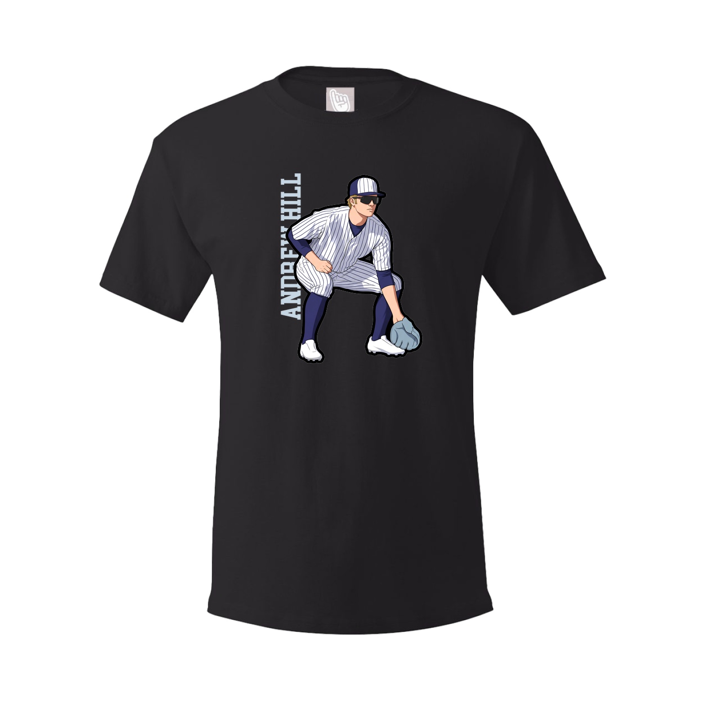 Tee — Name Vertical in Black