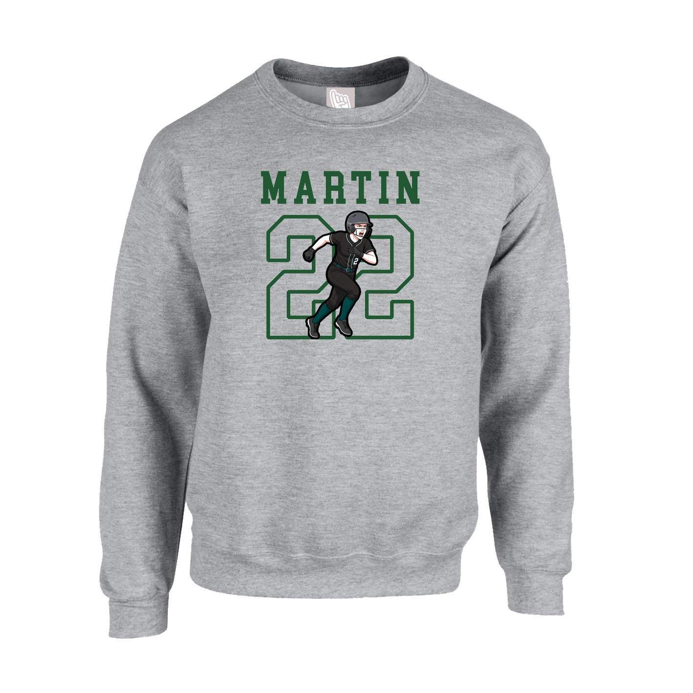 Fleece Crew — Shirsey in Grey