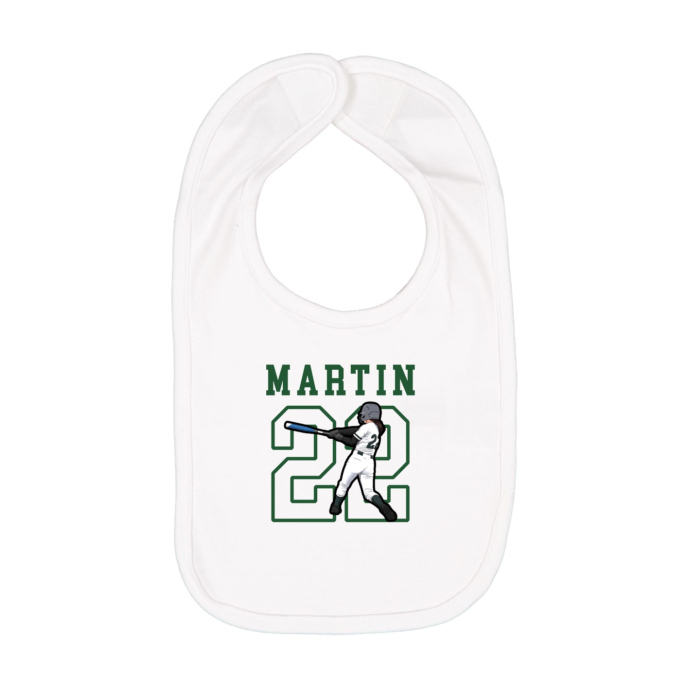 Infant Bib — Shirsey in White