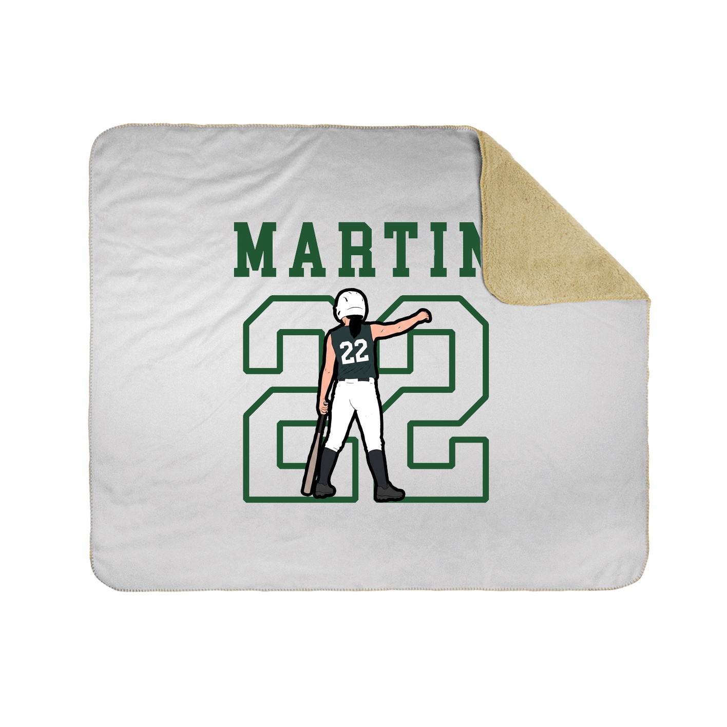 Throw Blanket — Shirsey in White