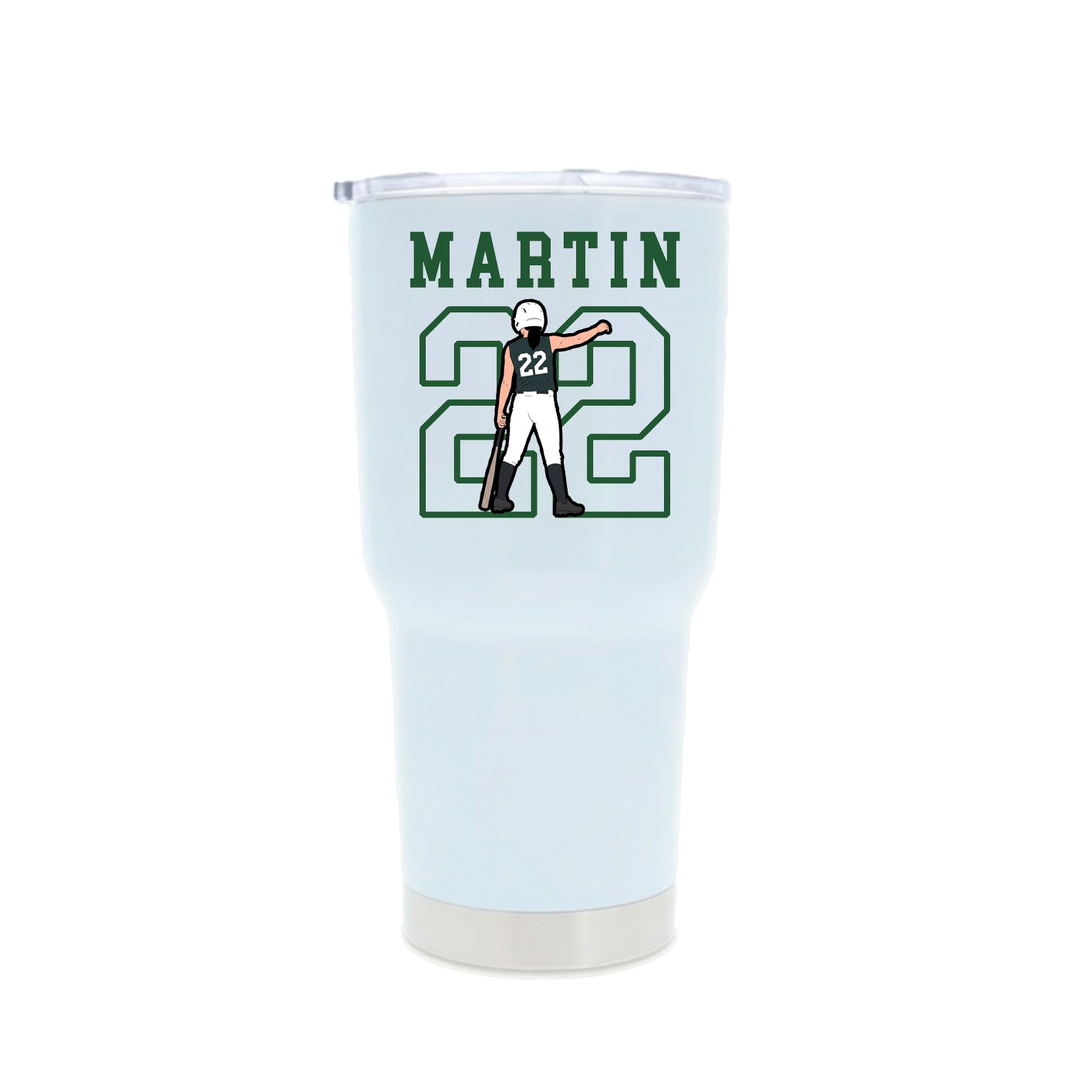30oz Stainless Steel Tumbler — Shirsey in White