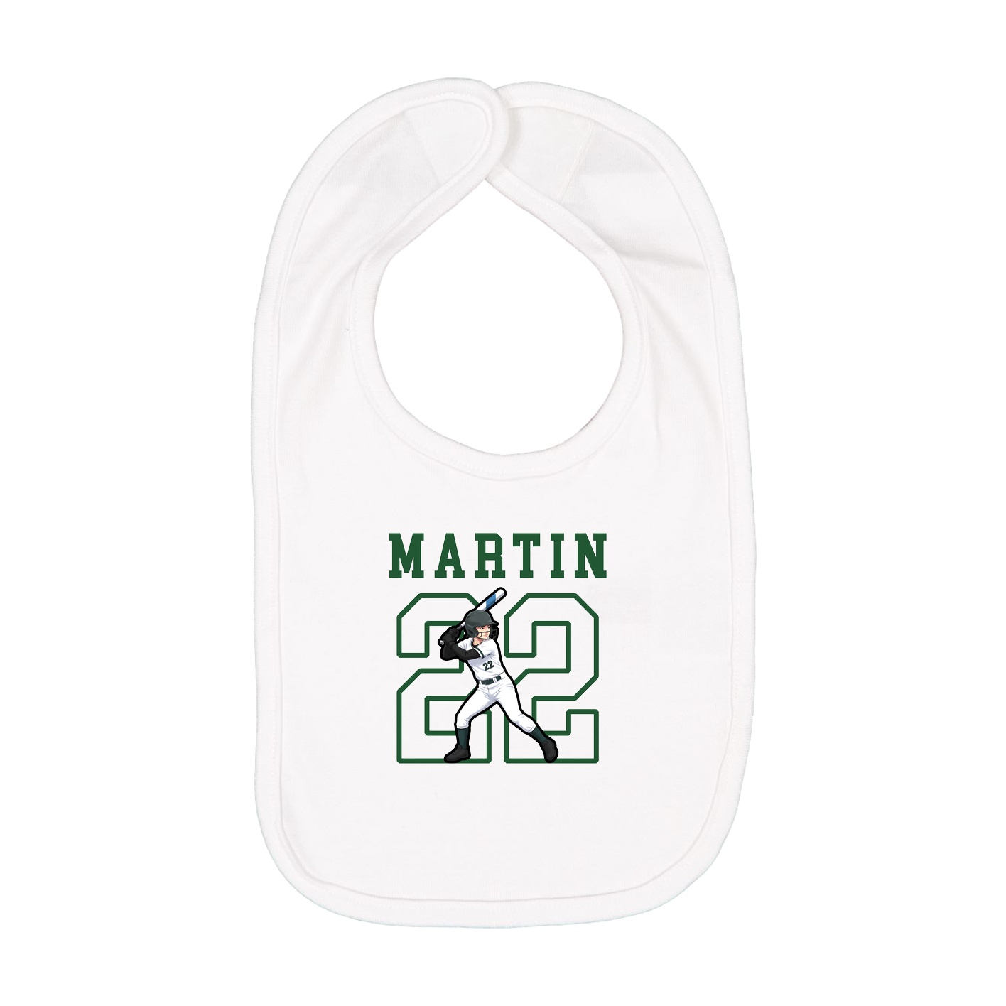 Infant Bib — Shirsey in White