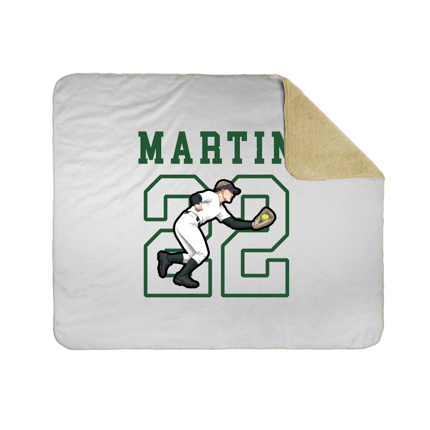 Throw Blanket — Shirsey in White