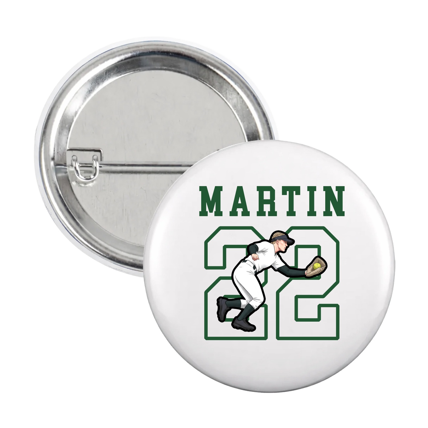 Game Day Button — Shirsey in White