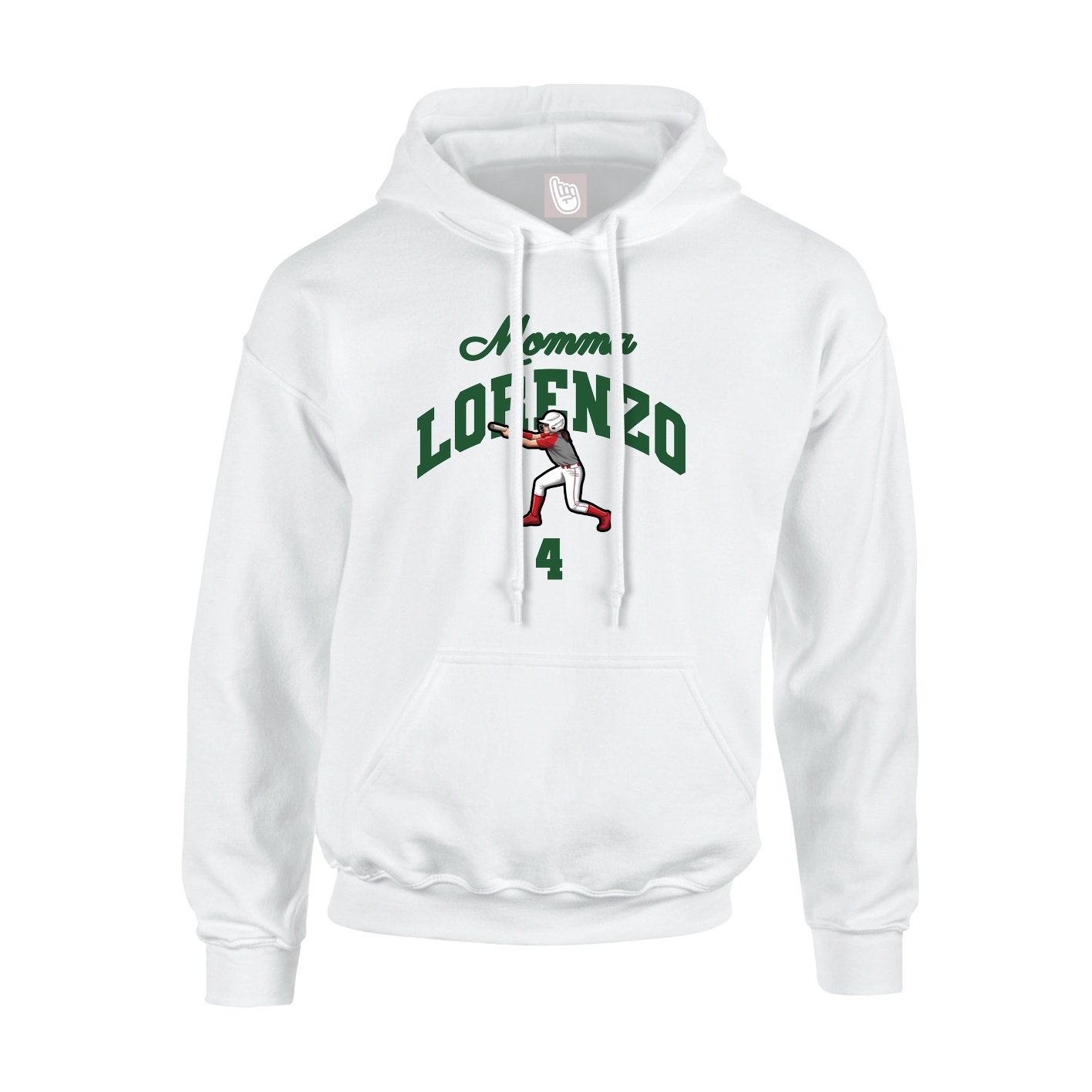 Youth Hoodie — Mothers Day Arch in White