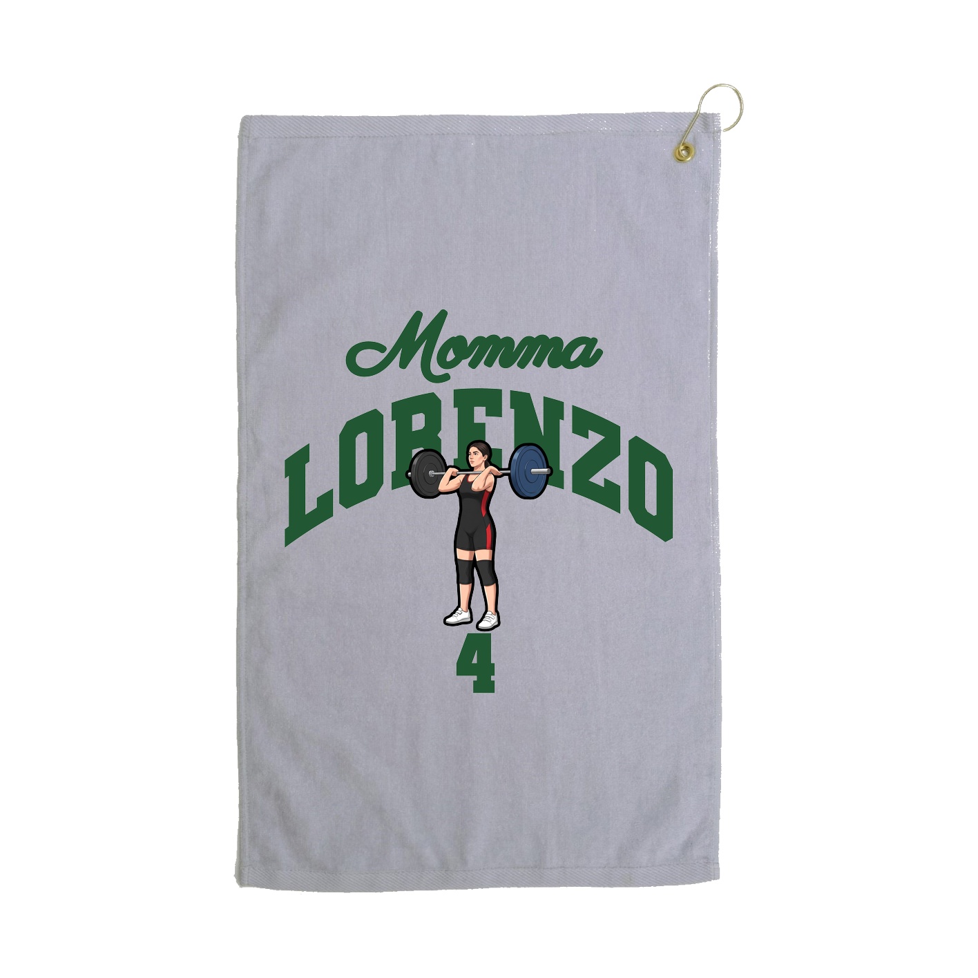 Golf Towel — Mothers Day Arch in Grey