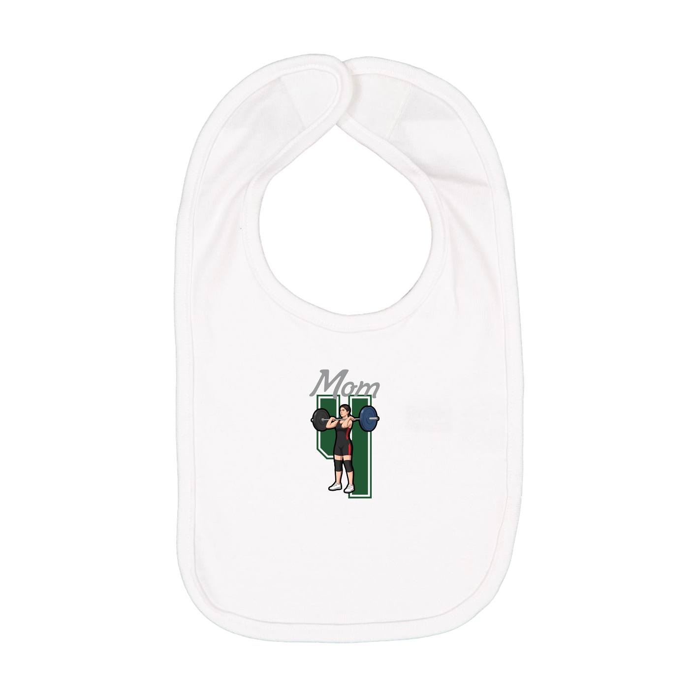 Infant Bib — Mothers Day Shirsey in White
