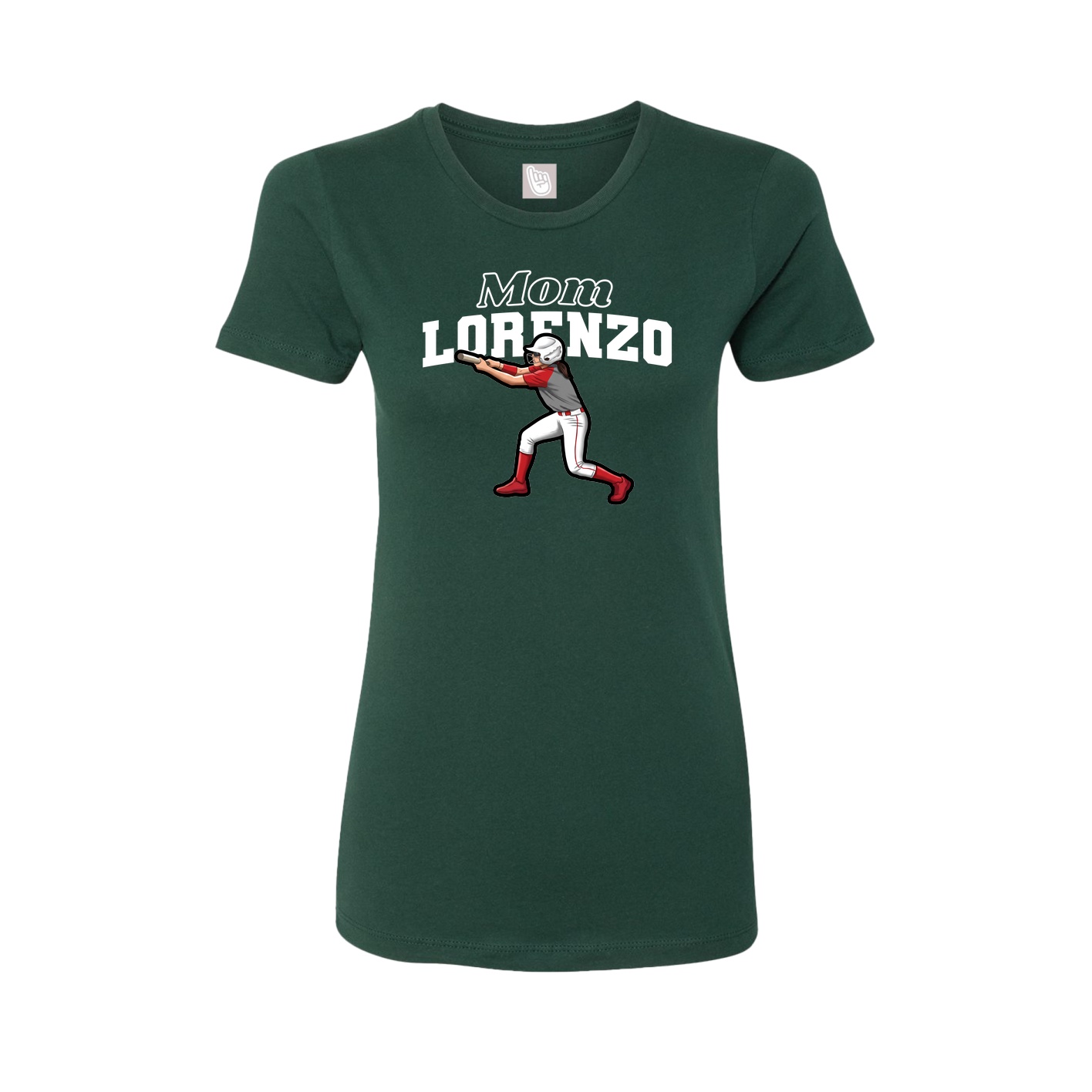 Womens Tee — Mothers Day Block in Green