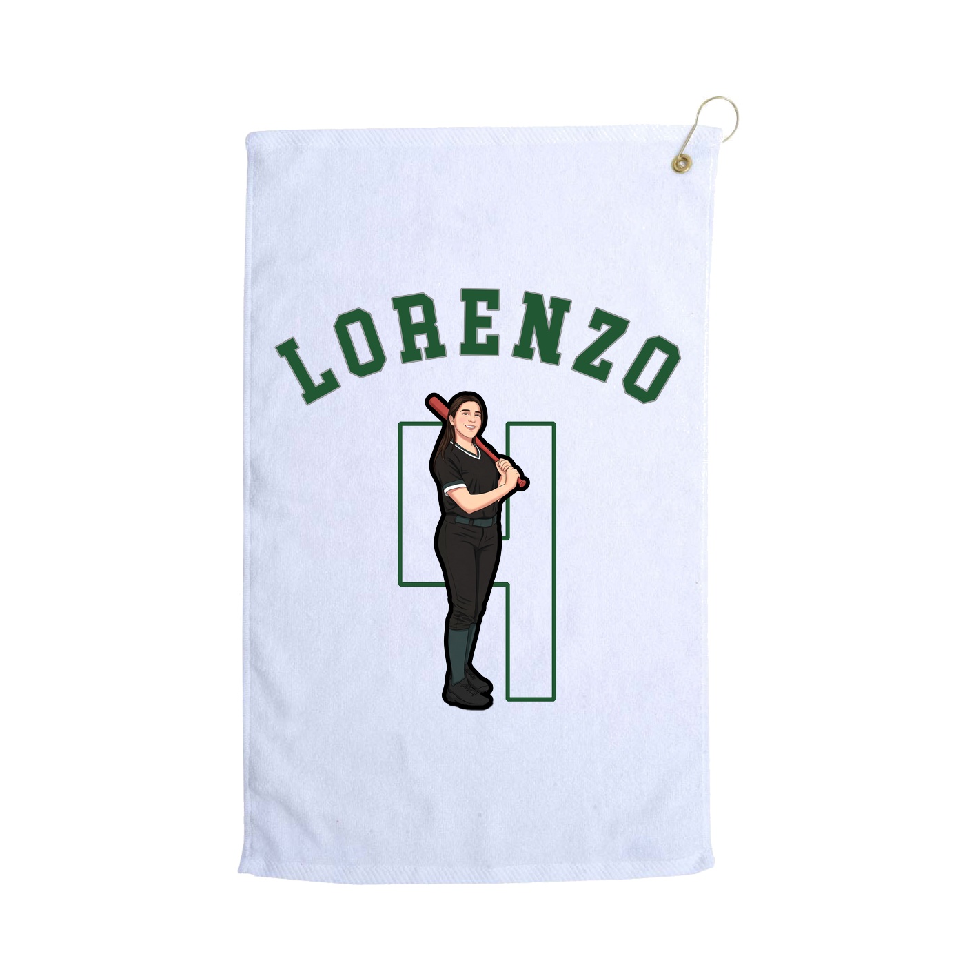 Golf Towel — Shirsey Arch in White