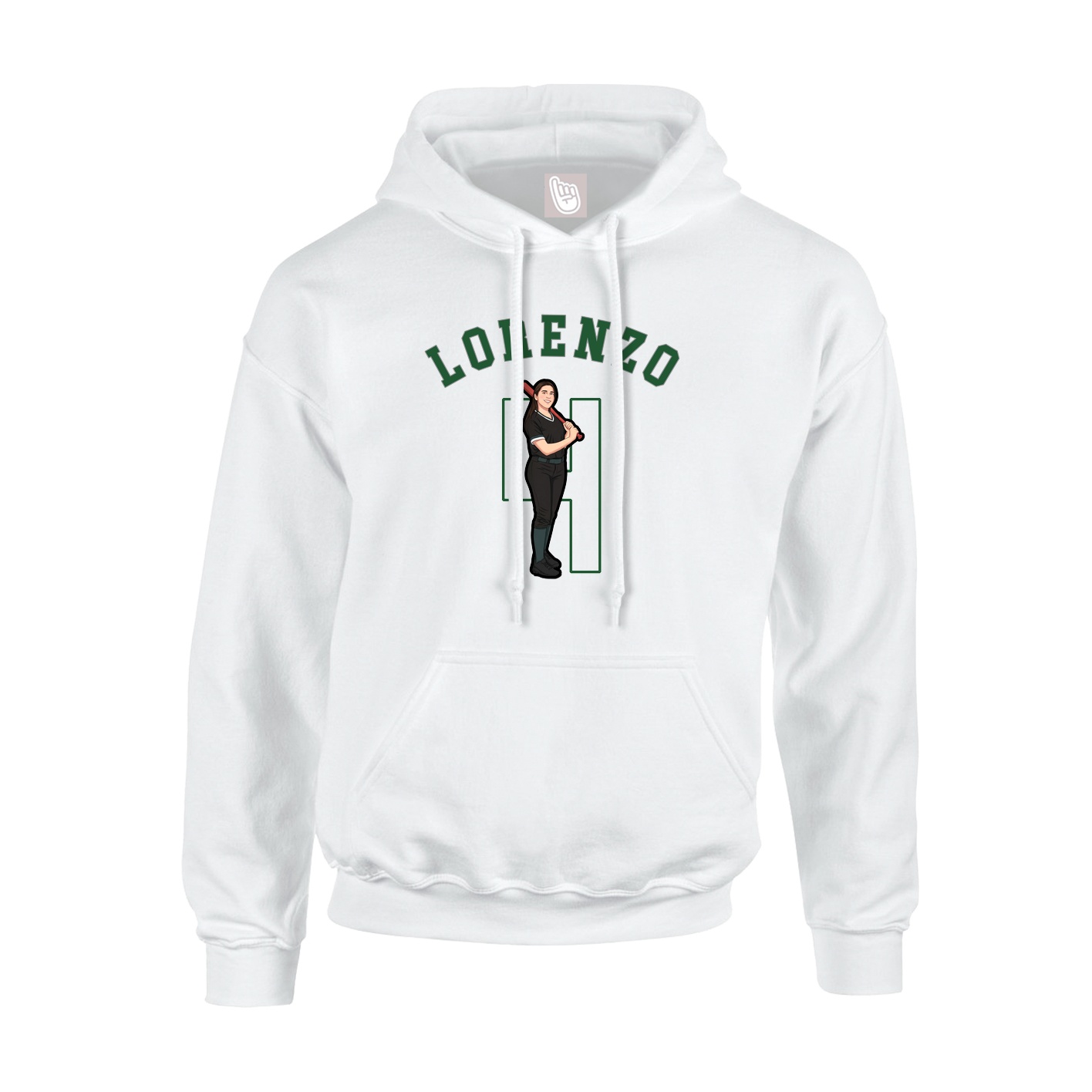 Hoodie — Shirsey Arch in White