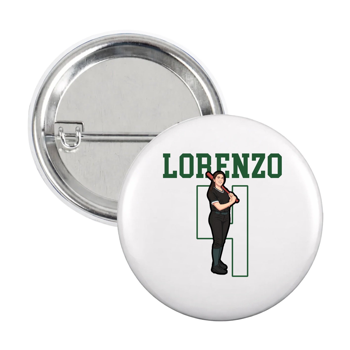 Game Day Button — Shirsey in White