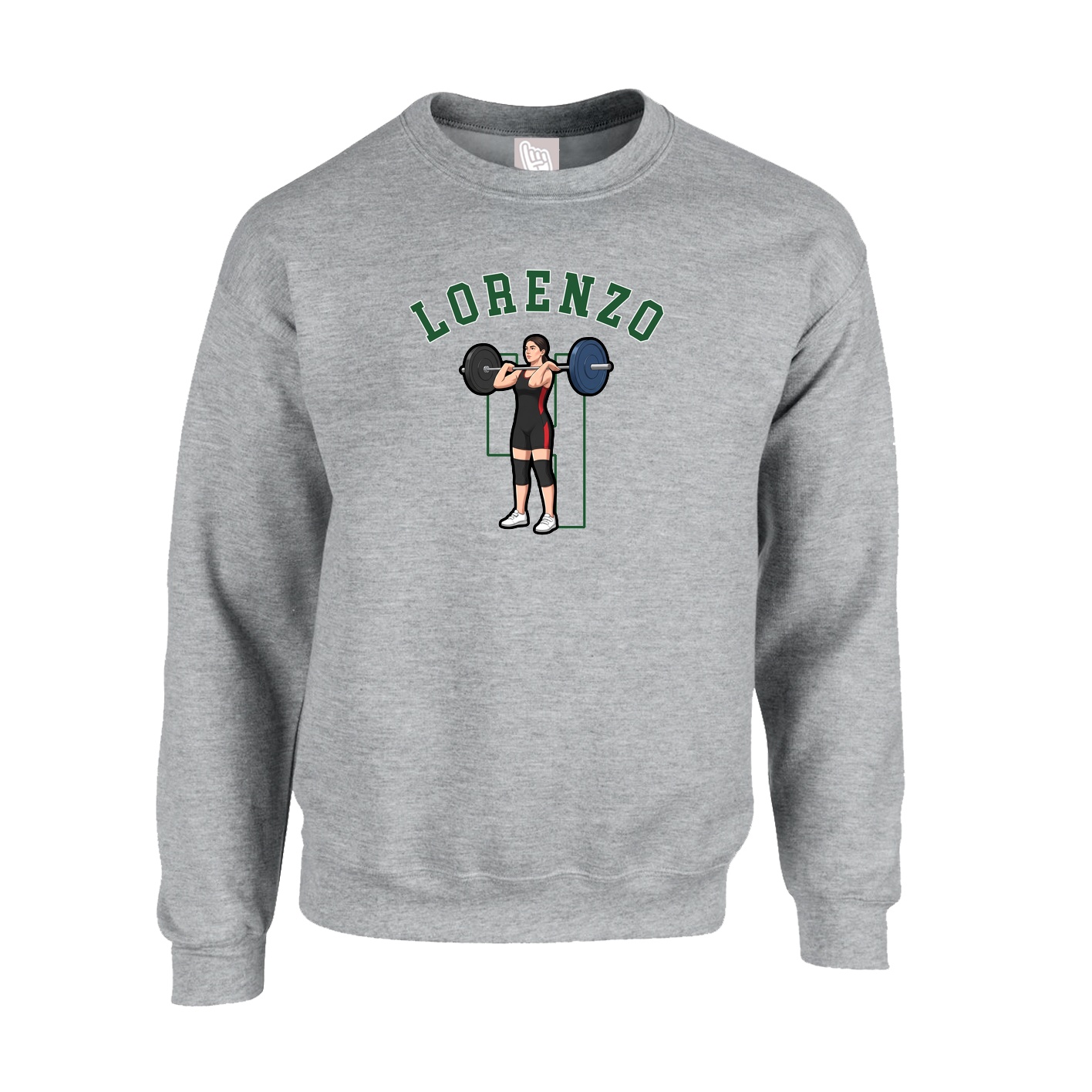 Fleece Crew — Shirsey Arch in Grey
