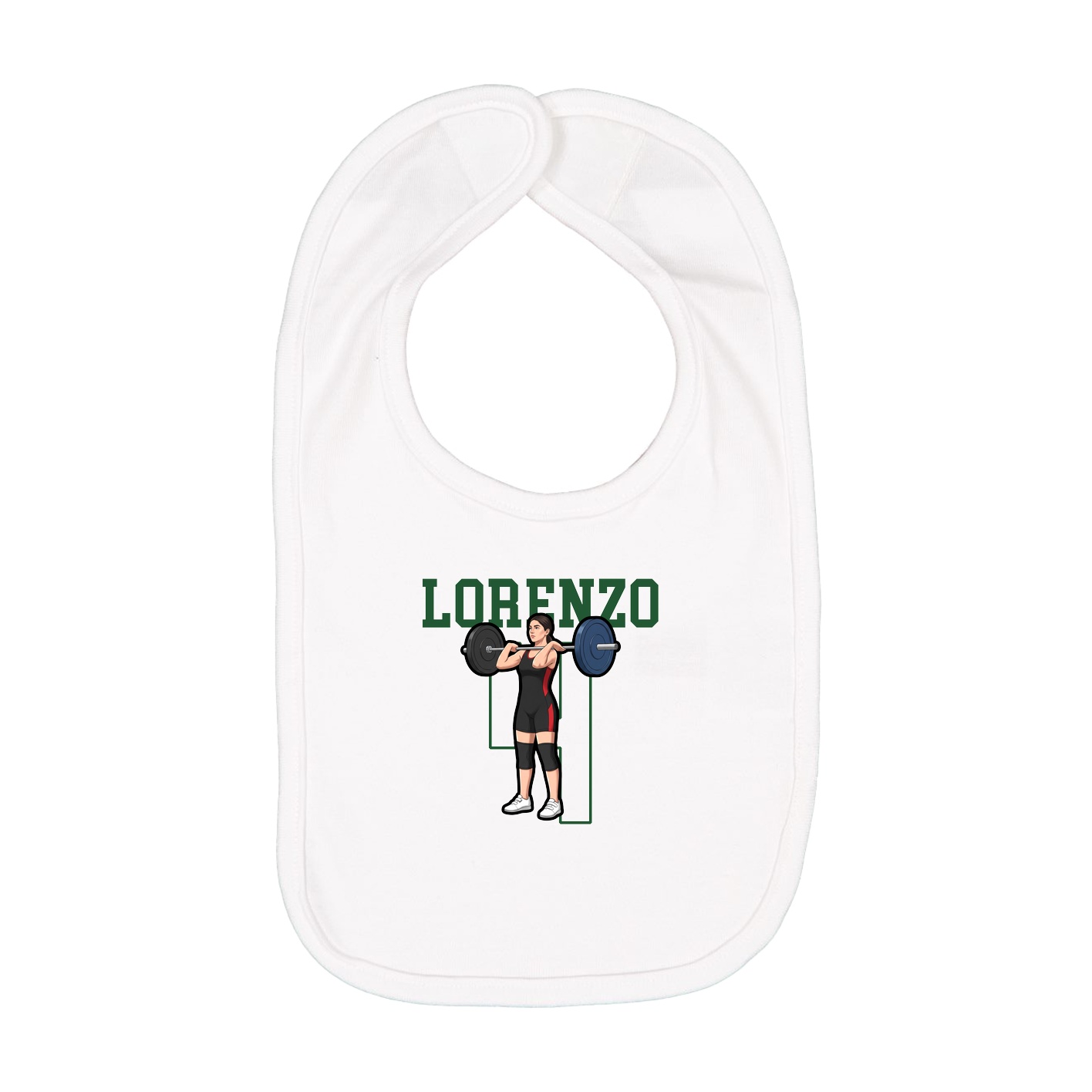 Infant Bib — Shirsey in White
