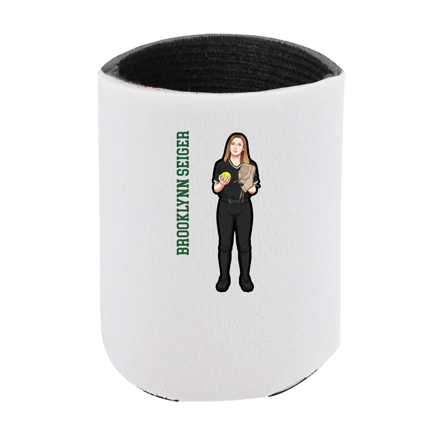 Can Holder — Name Vertical in White