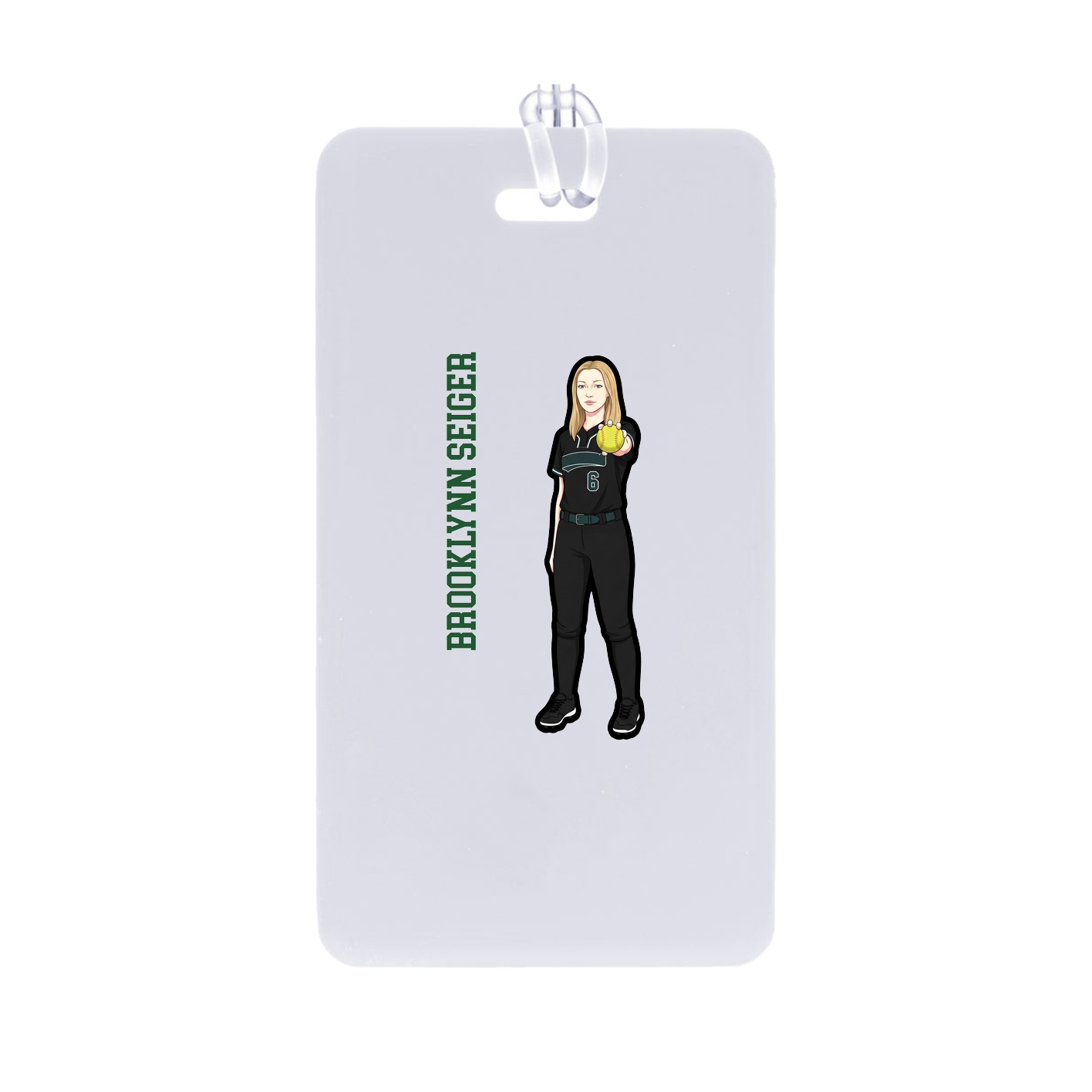 Bag Tag — Name Vertical in Classic