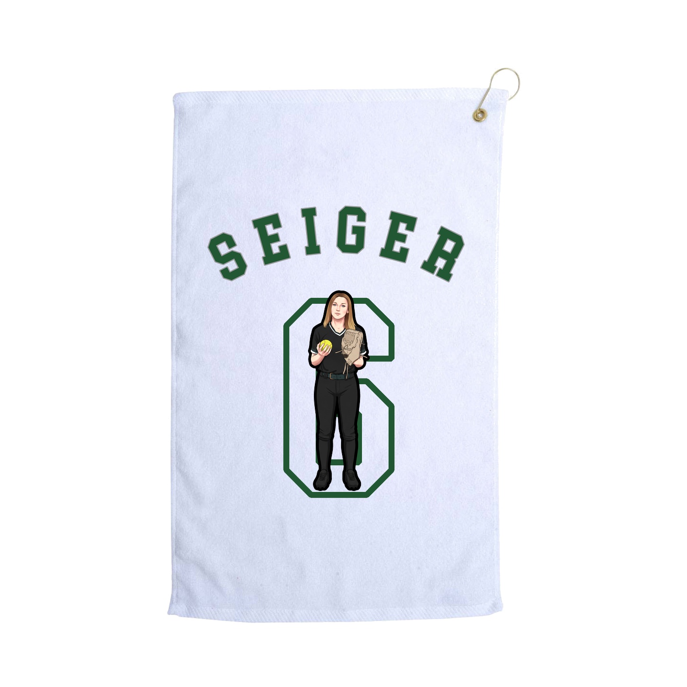 Golf Towel — Shirsey Arch in White