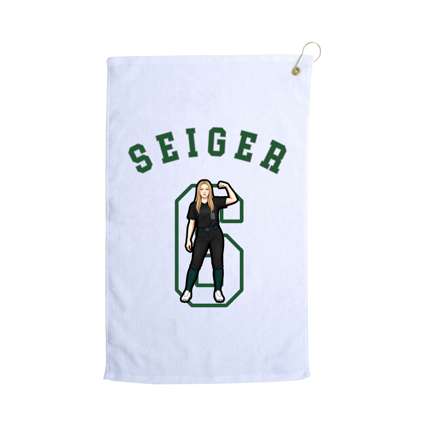 Golf Towel — Shirsey Arch in White
