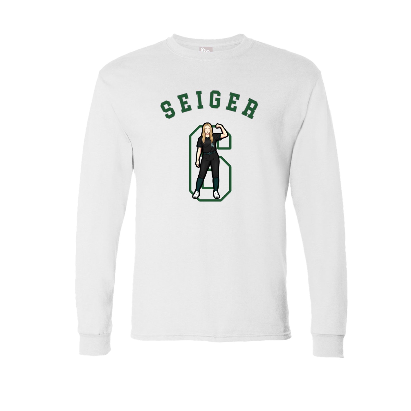 Long Sleeve Tee — Shirsey Arch in White