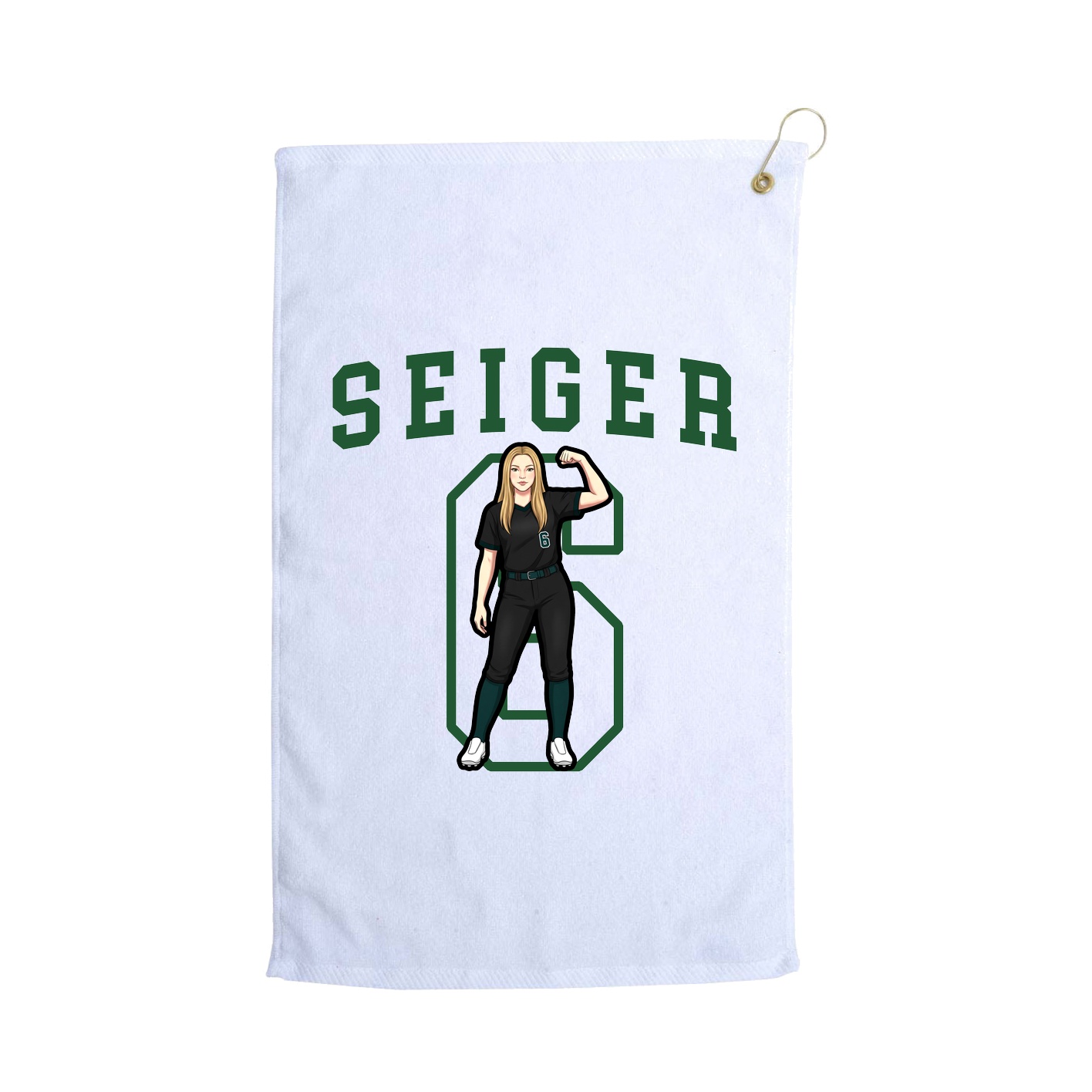 Golf Towel — Shirsey in White