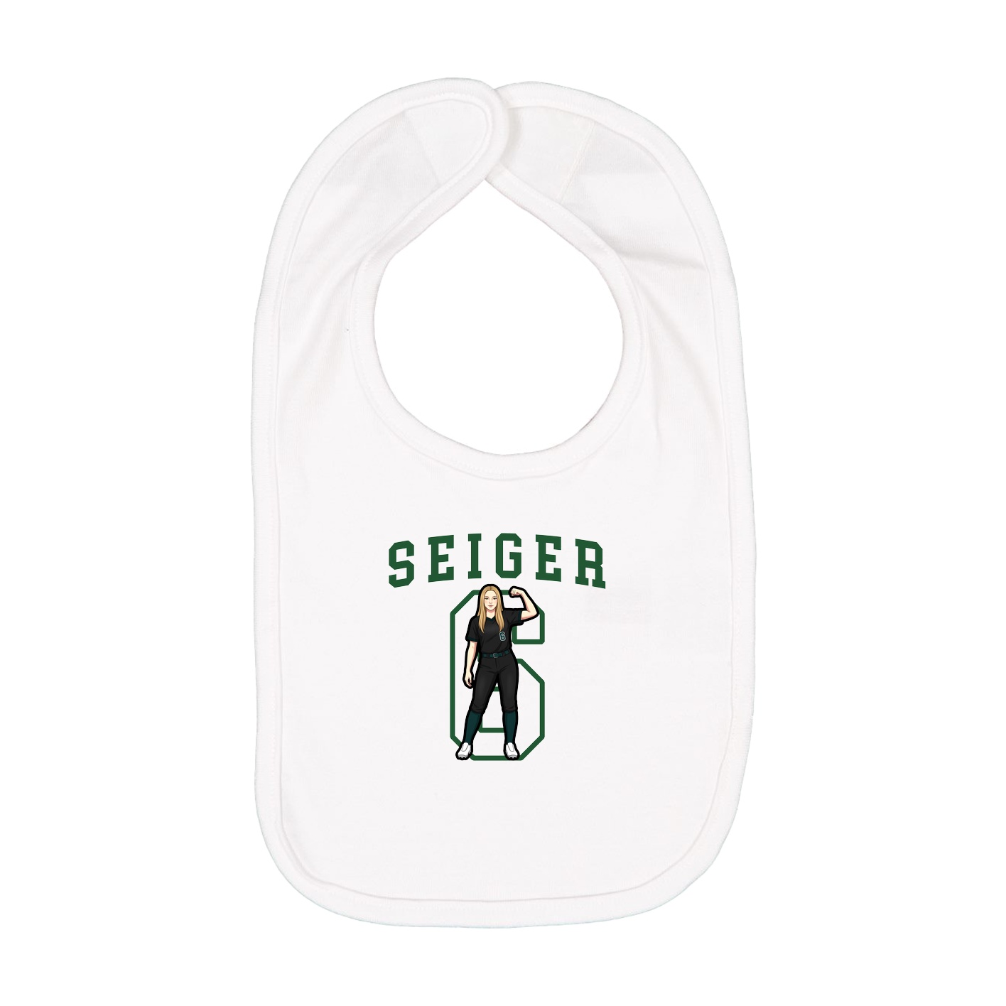 Infant Bib — Shirsey in White