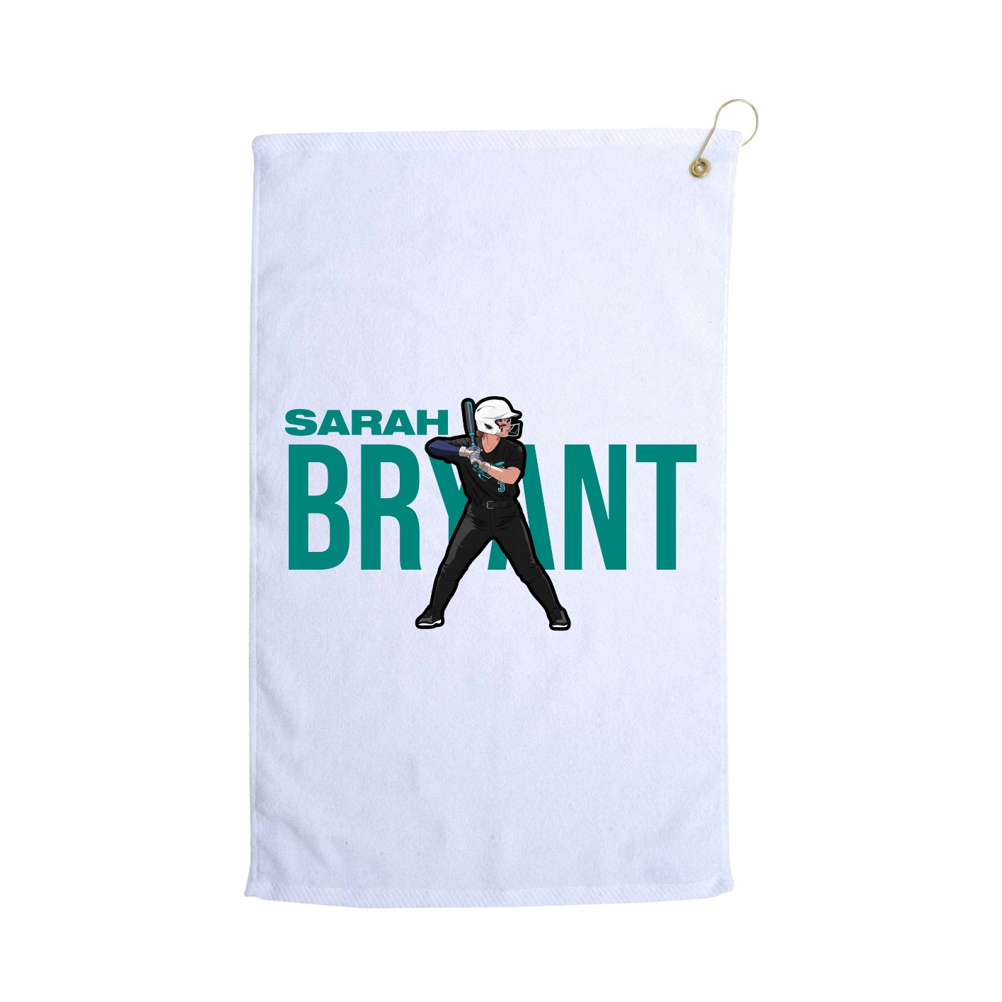 Golf Towel — Player Name in White