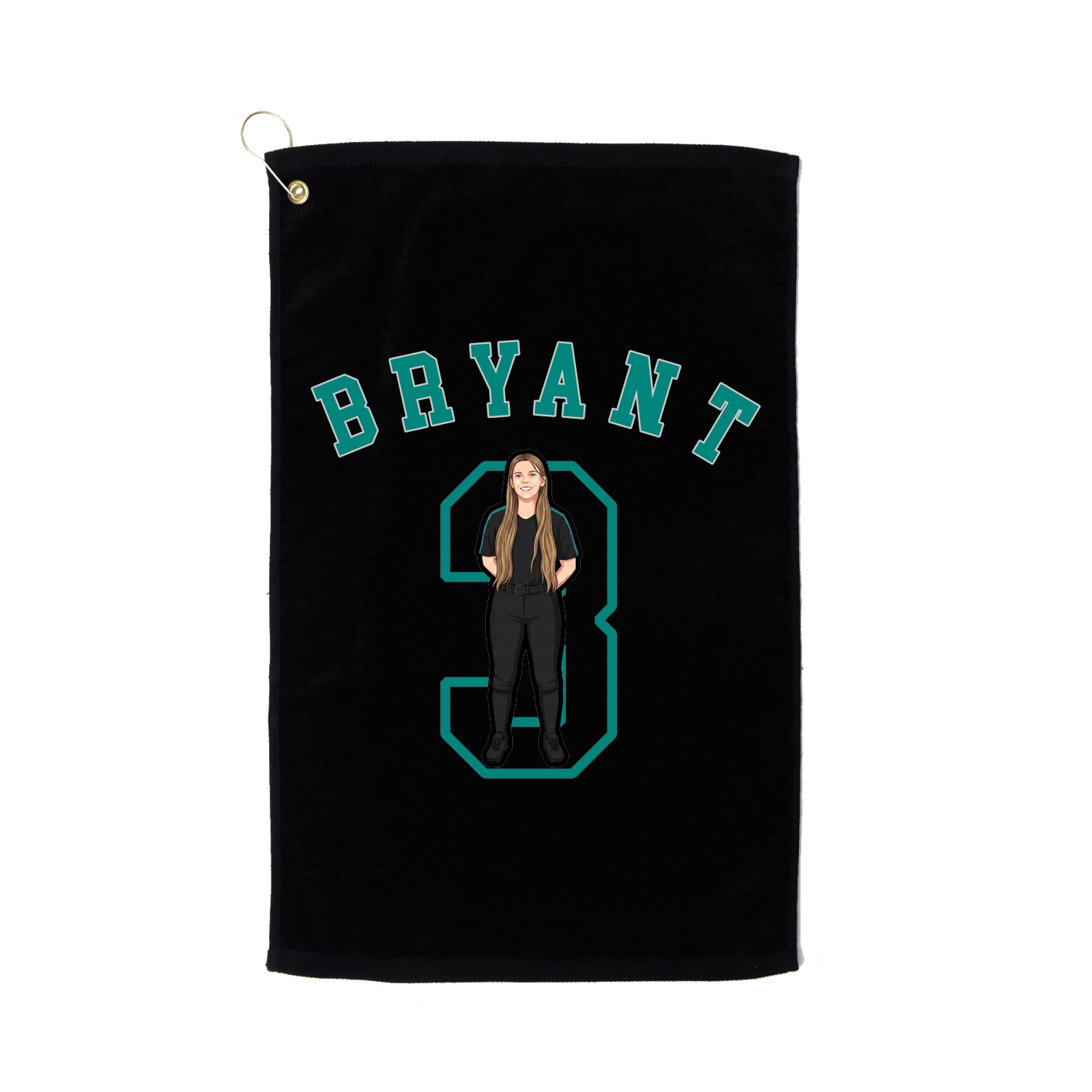 Golf Towel — Shirsey Arch in Black